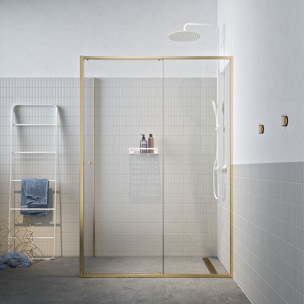 Sealskin Contour box doccia 140x90 cm rettangolare oro spazzolata/vetro trasparente CD101496495100