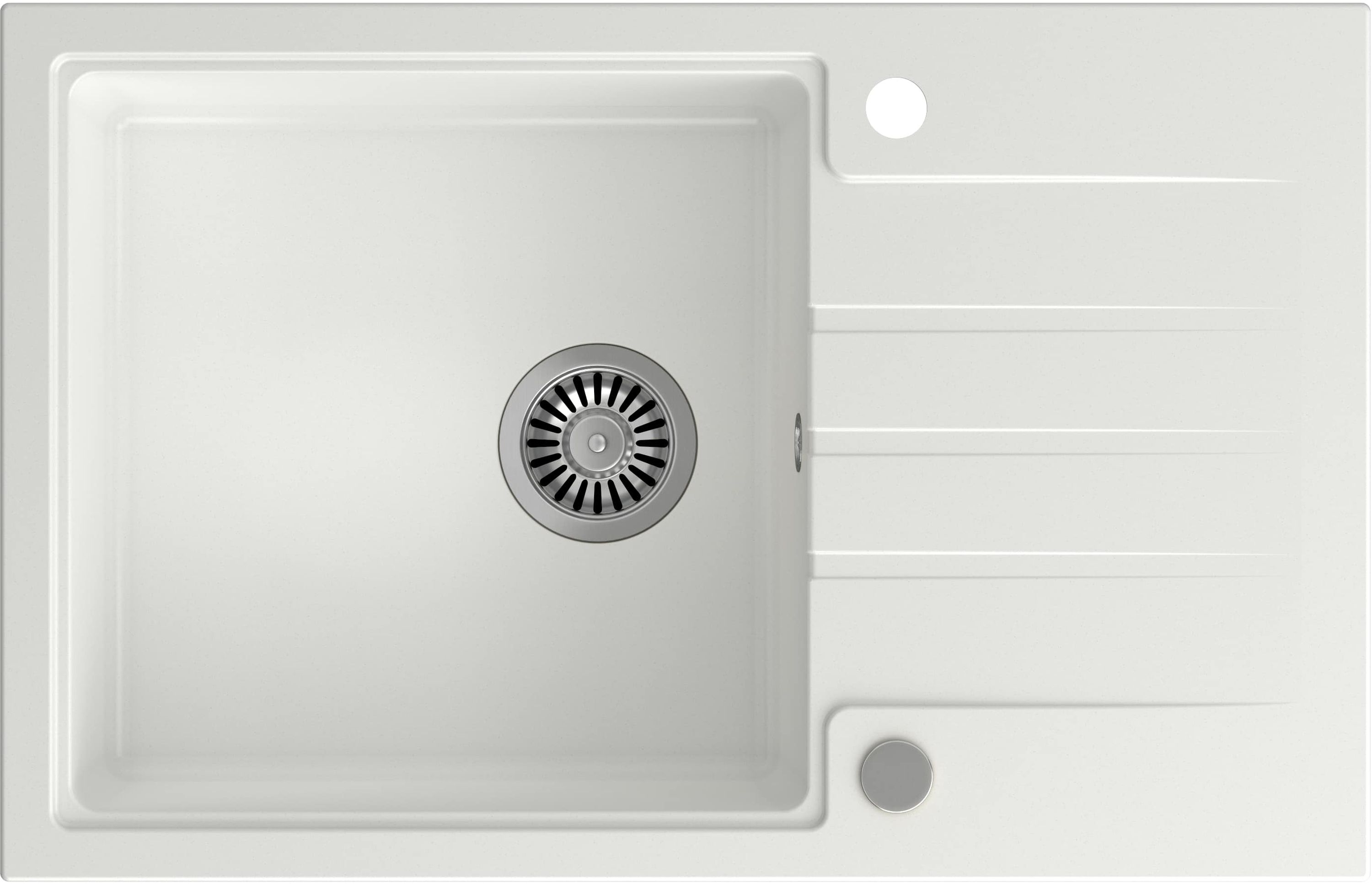 Quadron Peter lavello graniteq 78x50 cm bianco HCQP7850BIK