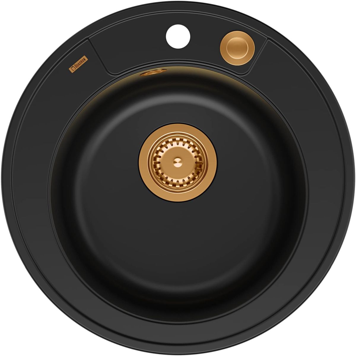 Quadron Morgan lavello graniteq 51x51 cm nero HB8301U7-C1_P2O