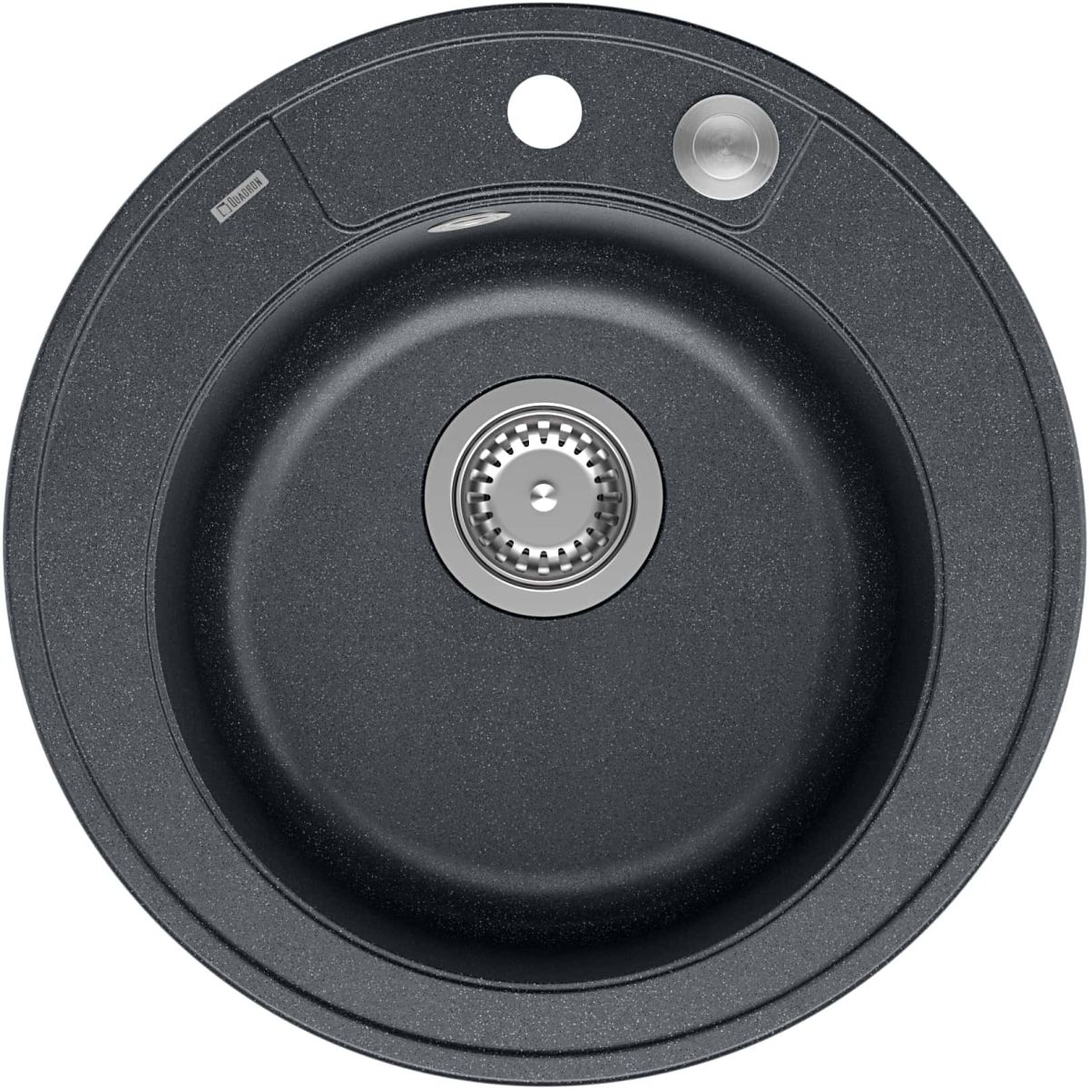 Quadron Morgan lavello graniteq 51x51 cm nero HB8301U7-BS_P2O