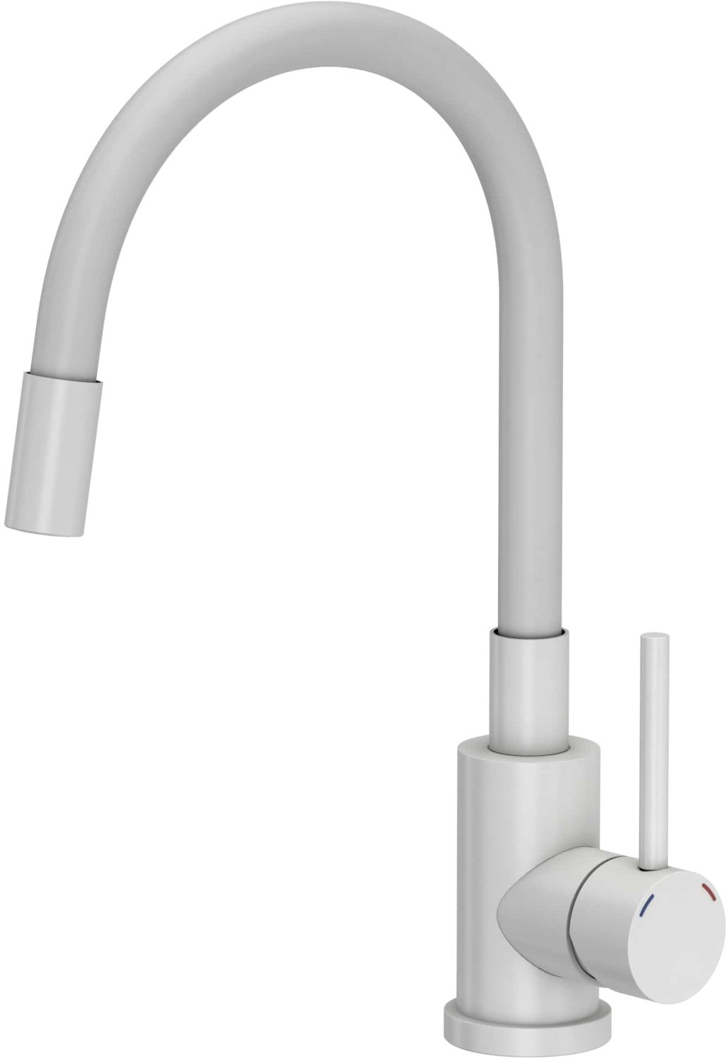 Quadron Maggie rubinetto da cucina verticale bianco 3323503WHM