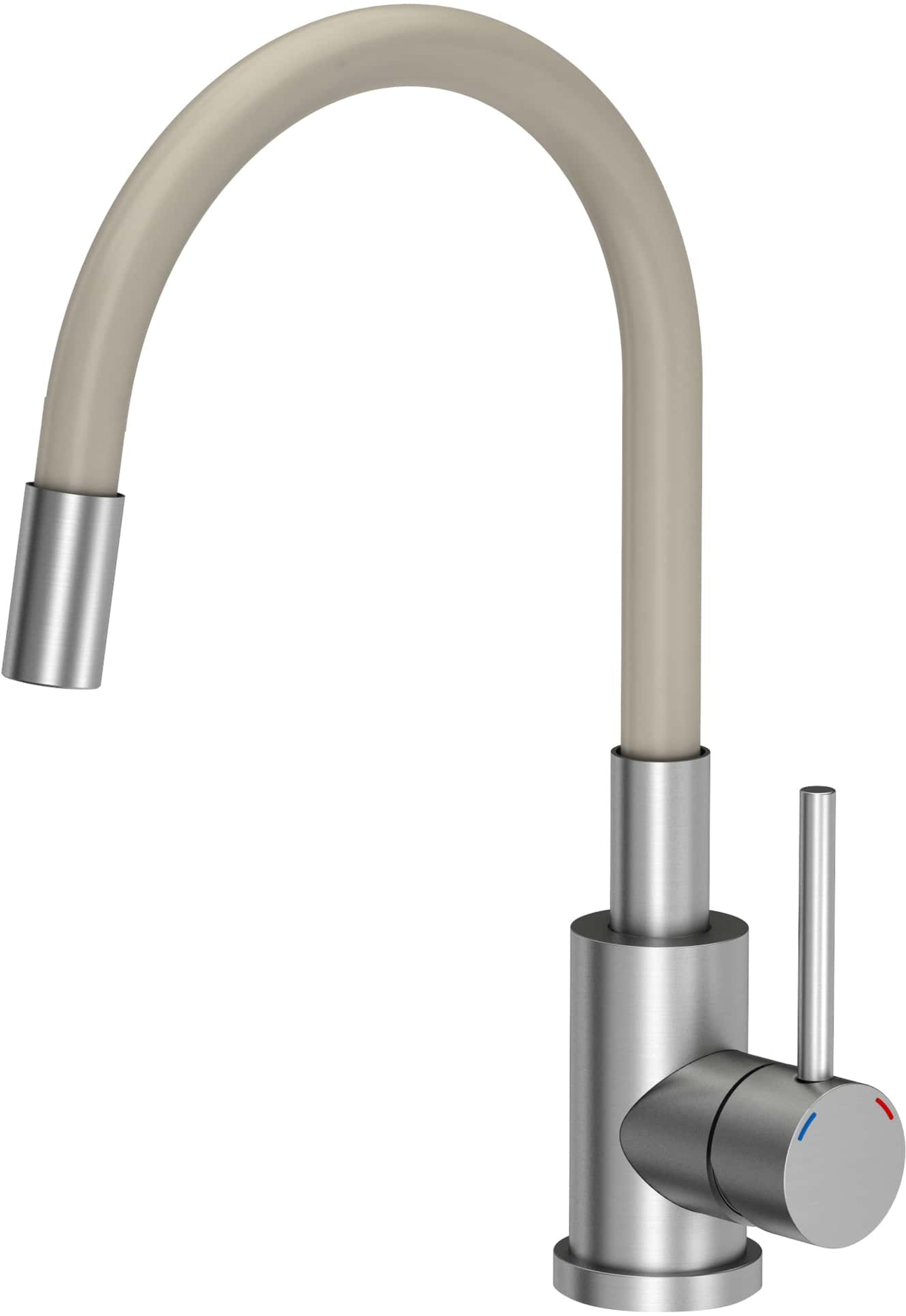 Quadron Maggie rubinetto da cucina verticale acciaio inossidabile-beige 3323503BE