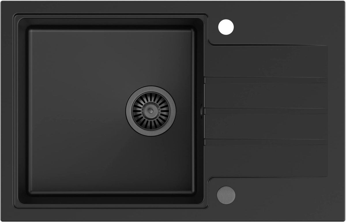 Quadron Peter lavello graniteq 78x50 cm nero HCQP7850BLM_PC