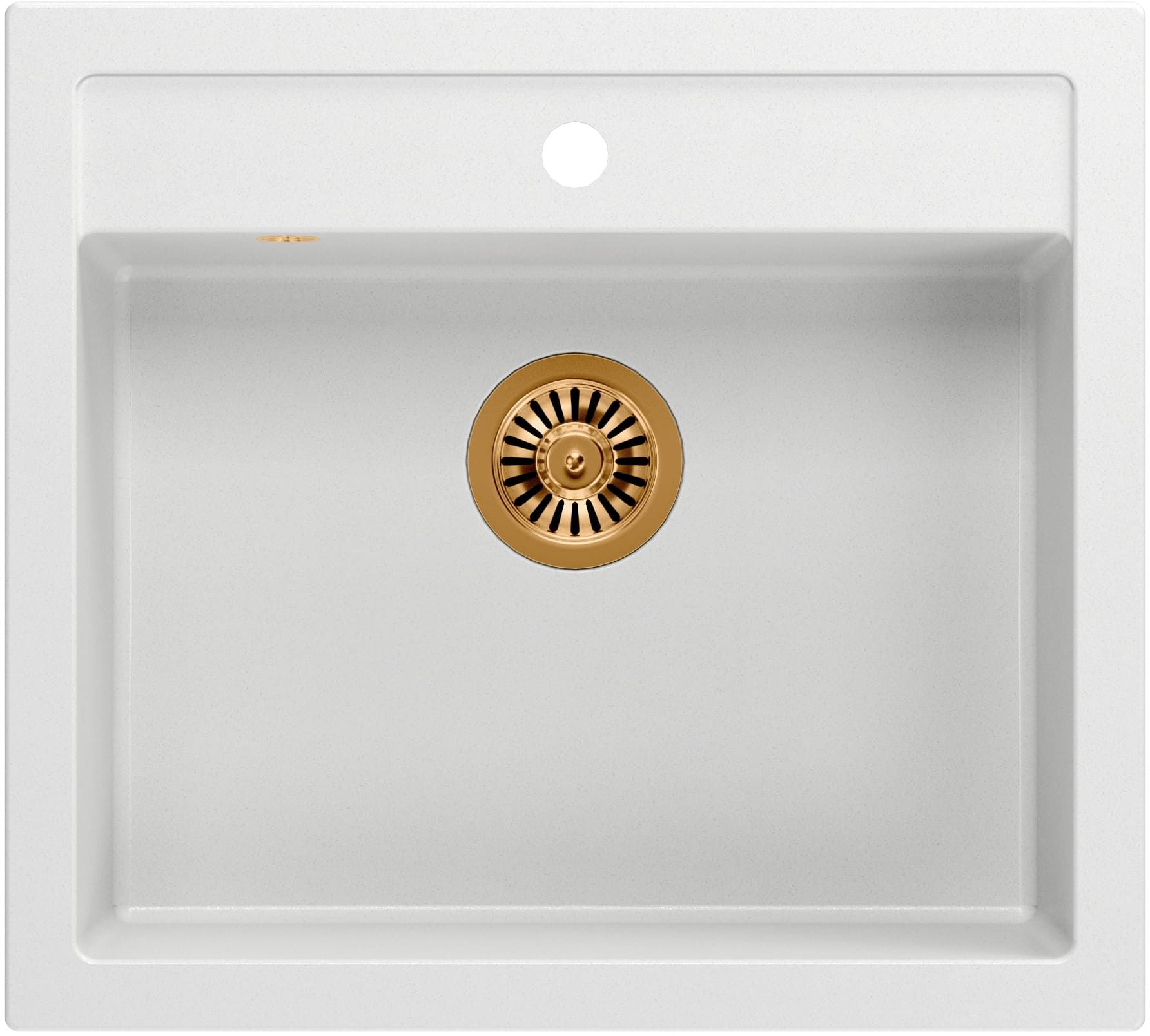 Quadron Bill lavello graniteq 59.5x54 cm bianco HCQB6054U1_PVDC1