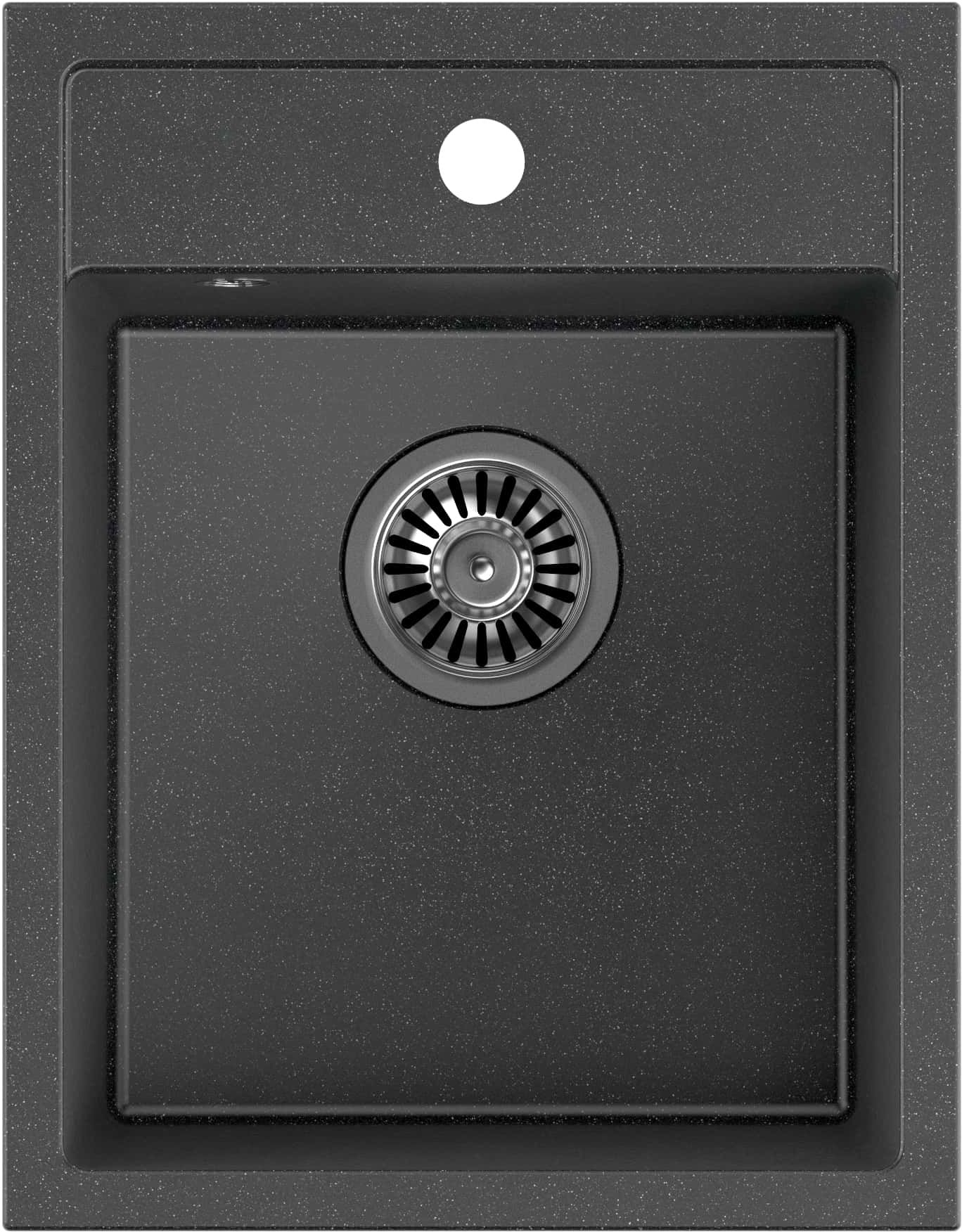 Quadron Johnny lavello graniteq 50x39 cm nero HCQJ3950CZK