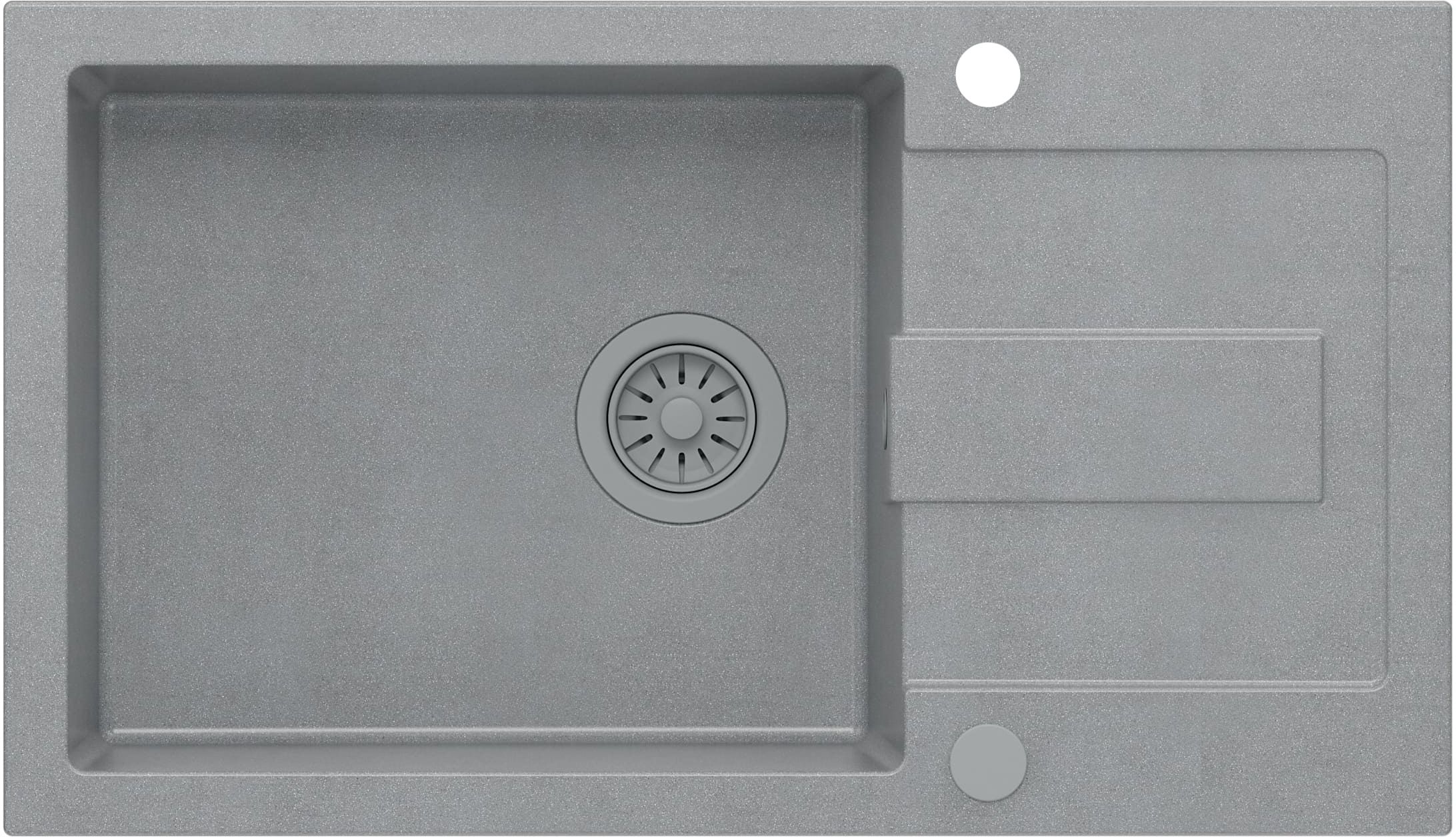 Quadron Christian lavello graniteq 78x45 cm grigio/grafite/inox HCQC57845SZK_PC