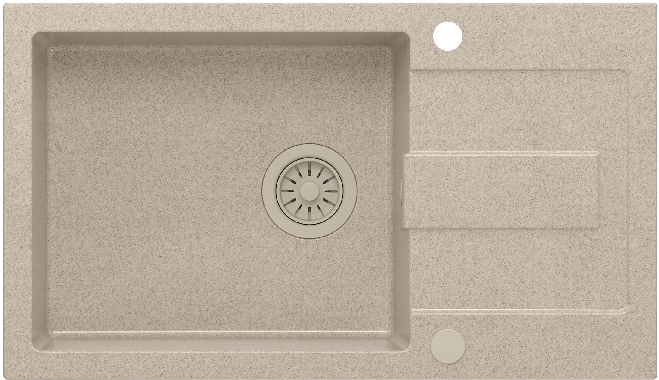 Quadron Christian lavello graniteq 78x45 cm beige HCQC57845BEZK_PC