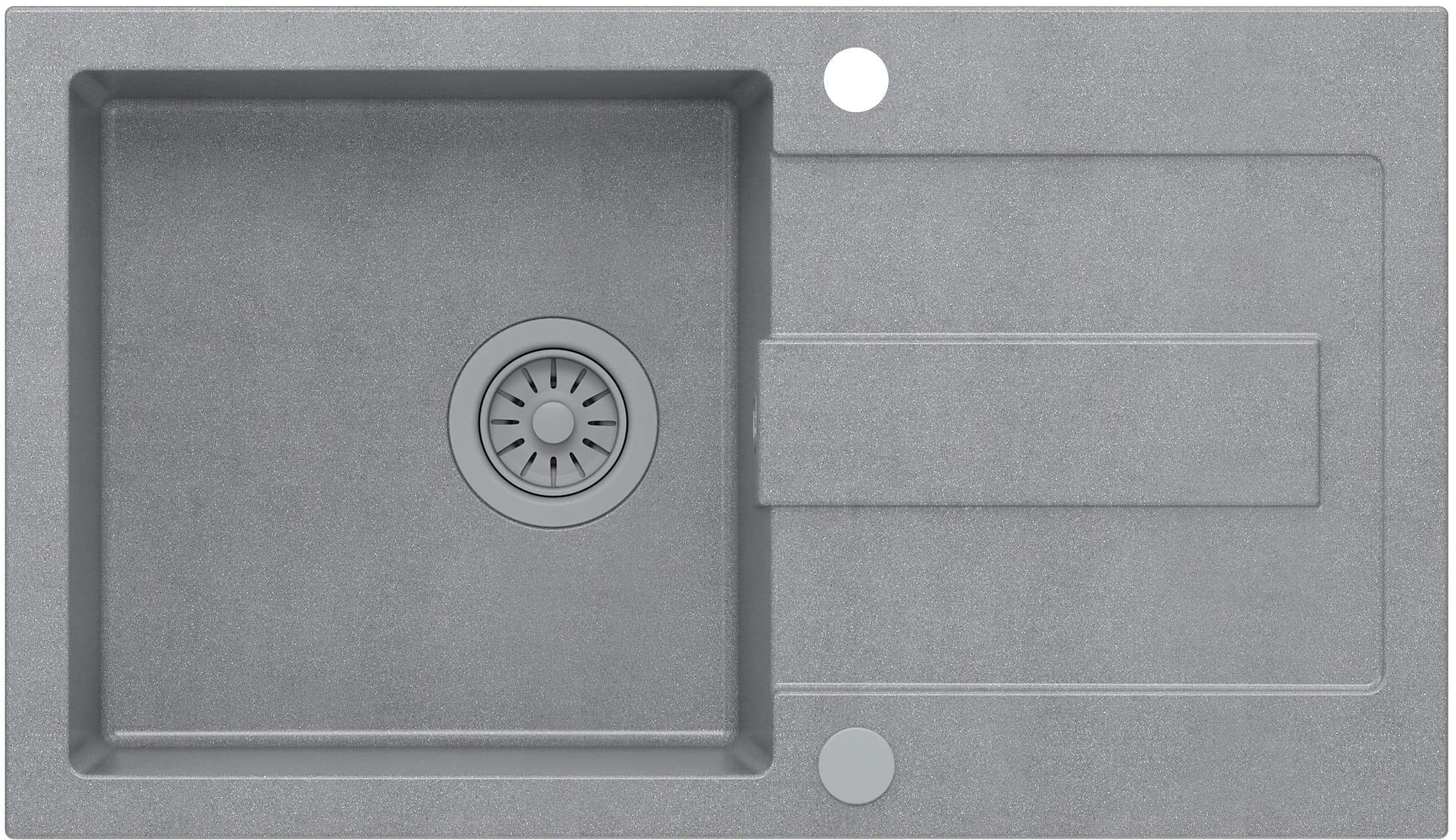 Quadron Christian lavello graniteq 78x45 cm grigio/grafite/inox HCQC7845SZK_PC