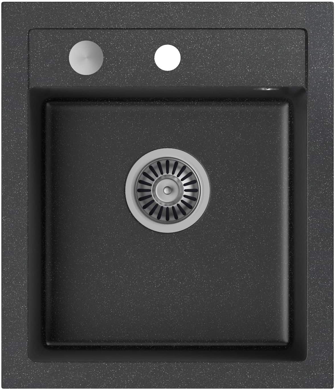 Quadron Johnny lavello graniteq 50x43 cm nero HCQJ4350CZK