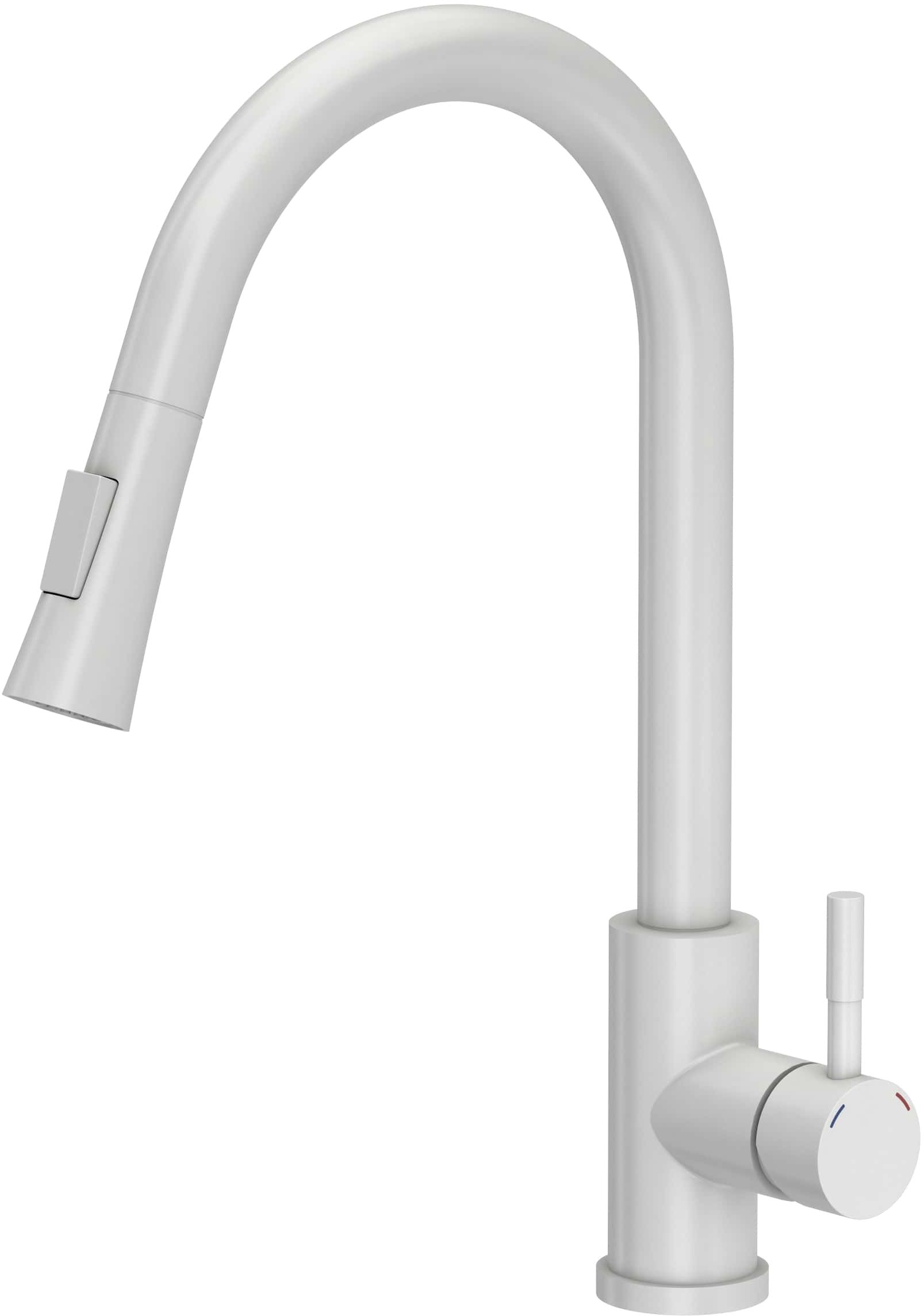 Quadron Julia rubinetto da cucina verticale bianco 3673500WHM