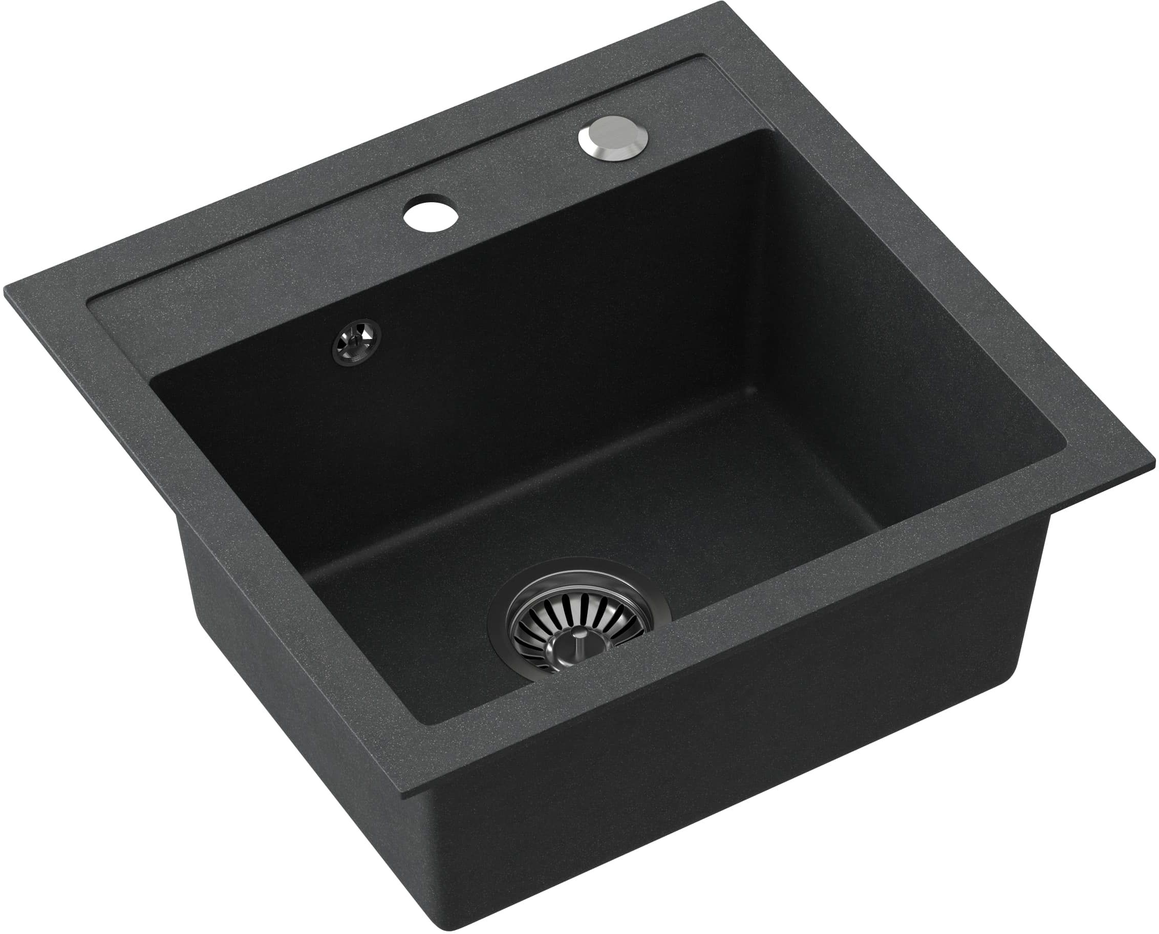 Quadron Johnny lavello graniteq 50x47 cm nero HCQJ5047CZK