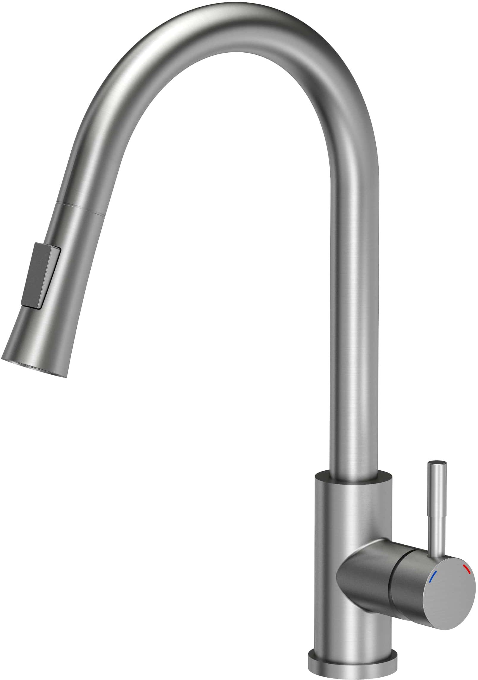 Quadron Julia rubinetto da cucina verticale acciaio inossidabile 3673500BS