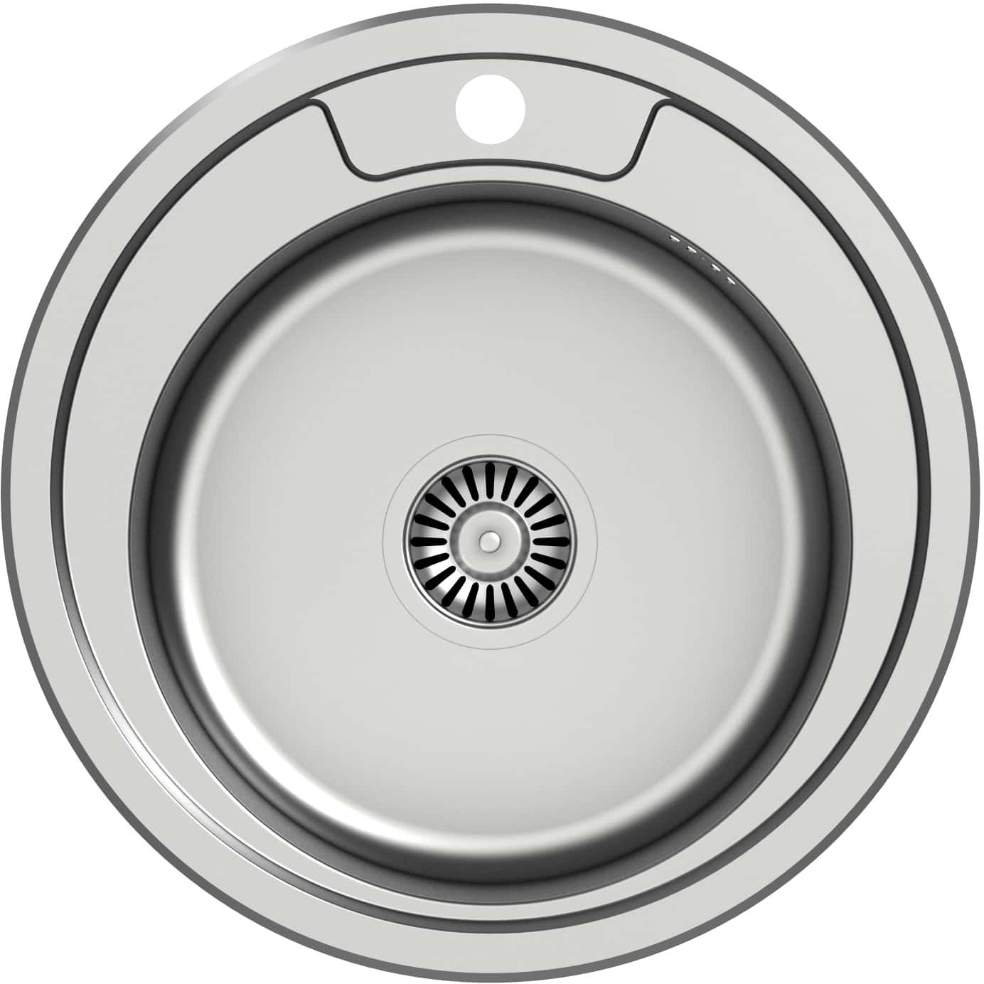 Quadron Hugo 210 lavello in acciaio con sifone 49x49 cm acciaio HD210SAT4936