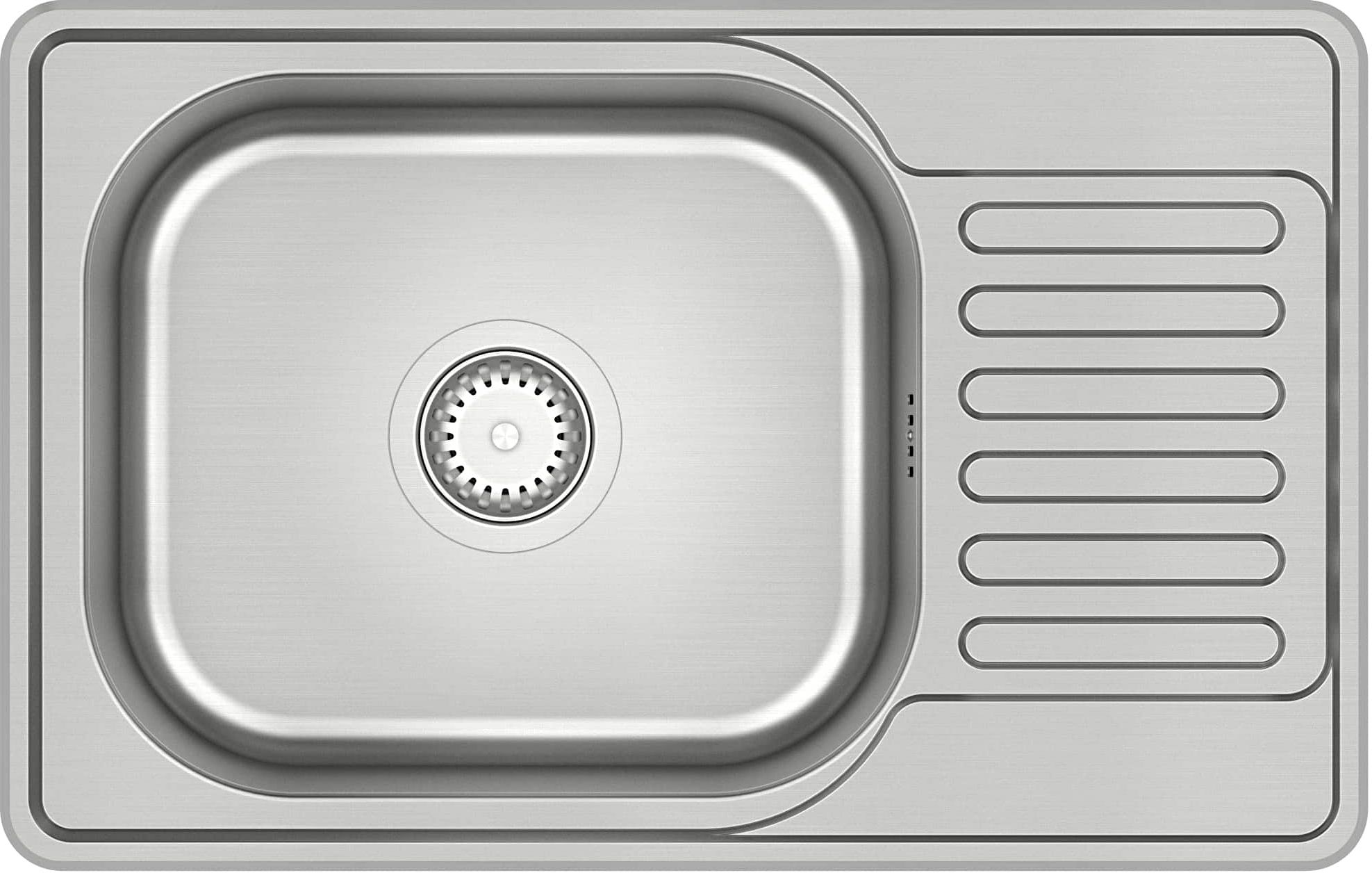 Quadron Eddie 111 lavello in acciaio con sifone 66x42 cm HD111LEN6642