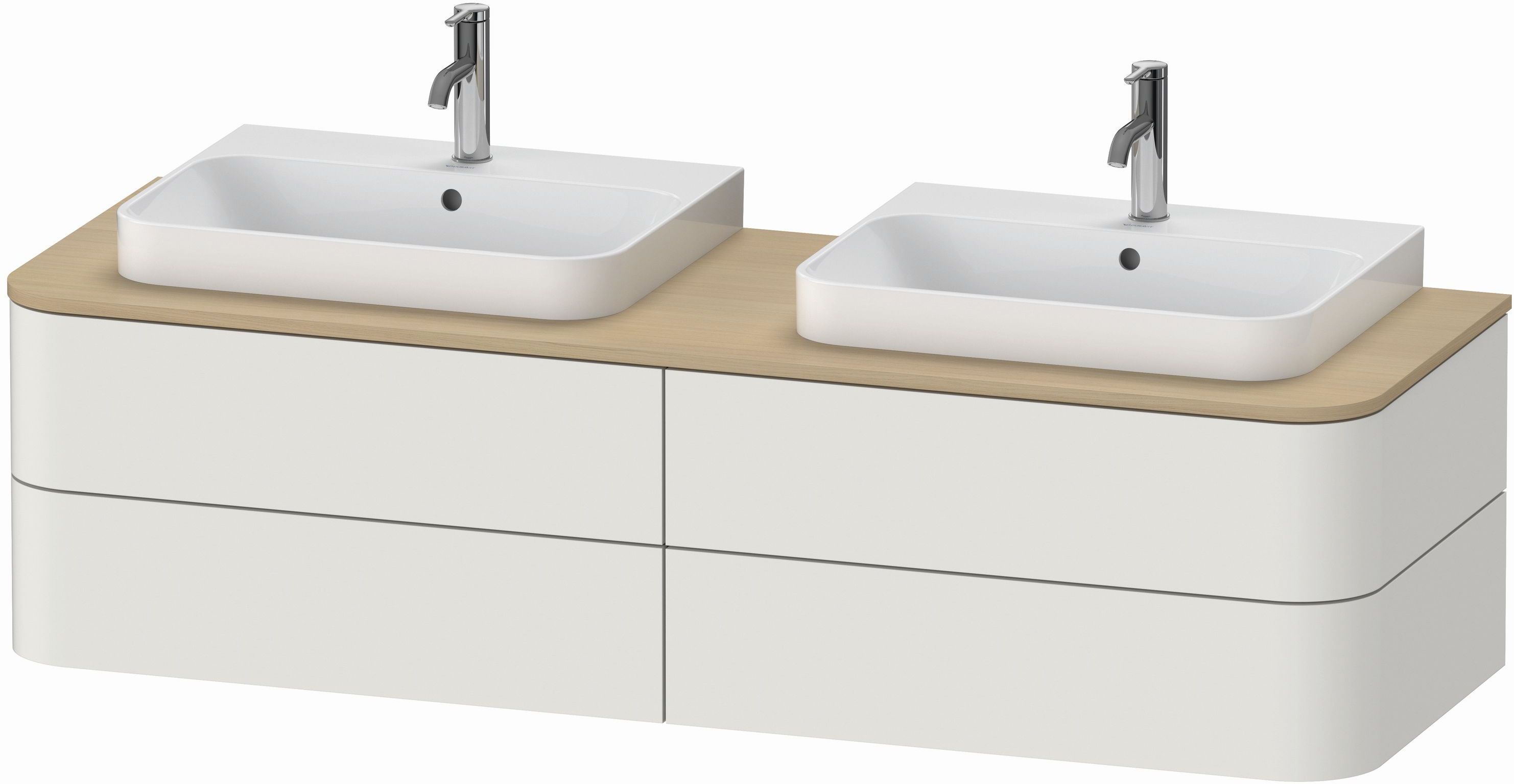 Duravit Happy D.2 armadietto 160x55x40.8 cm sottolavabo sospeso bianco HP4974B3939