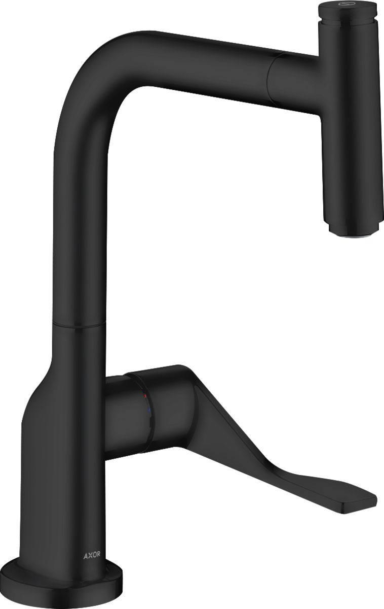 Axor Citterio rubinetto da cucina verticale nero 39861670