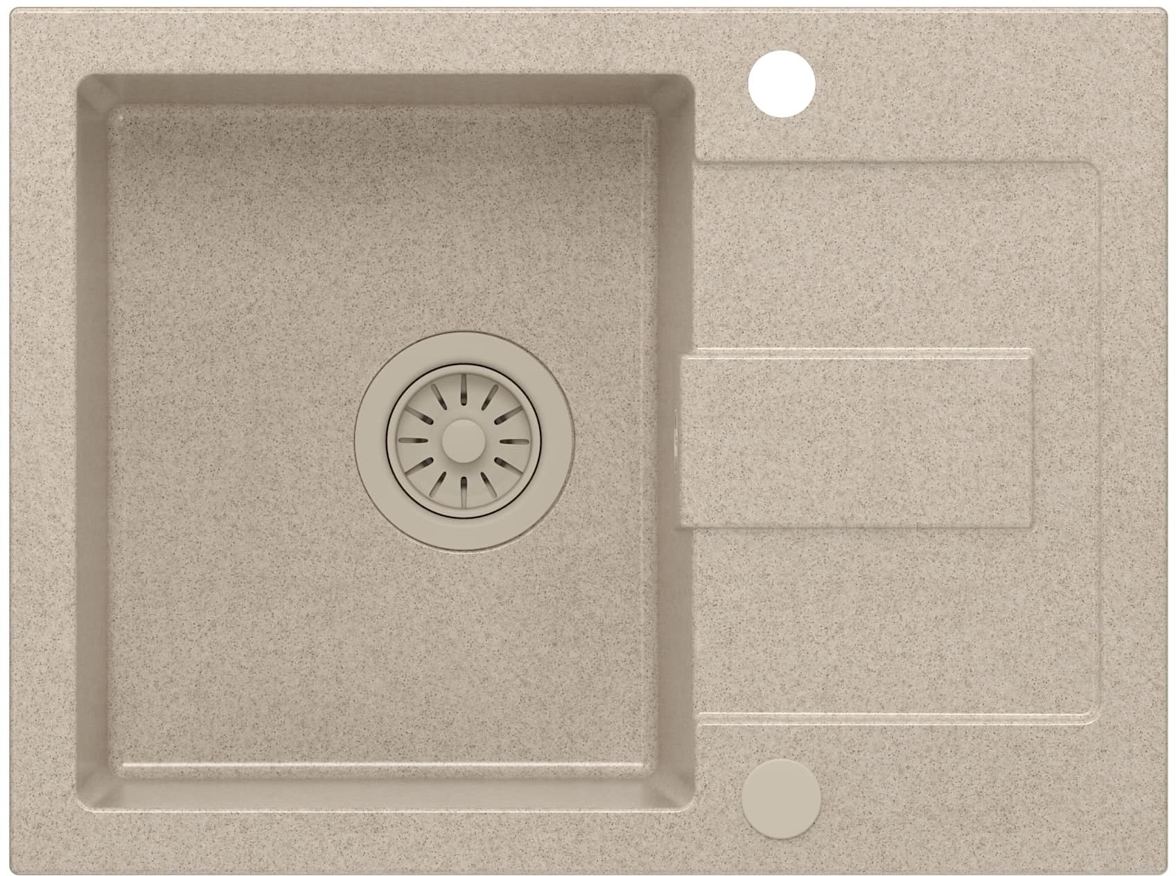 Quadron Christian lavello graniteq 60x45 cm beige HCQC6045BEZK_PC