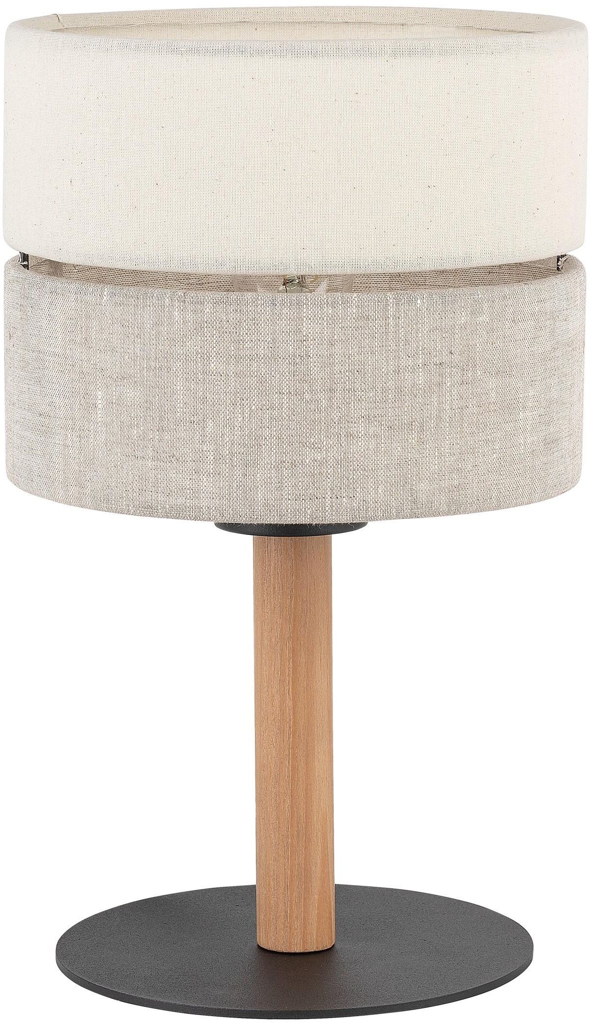 TK Lighting Eco lampada da tavolo 1x15 W nero-grigio-beige 5596