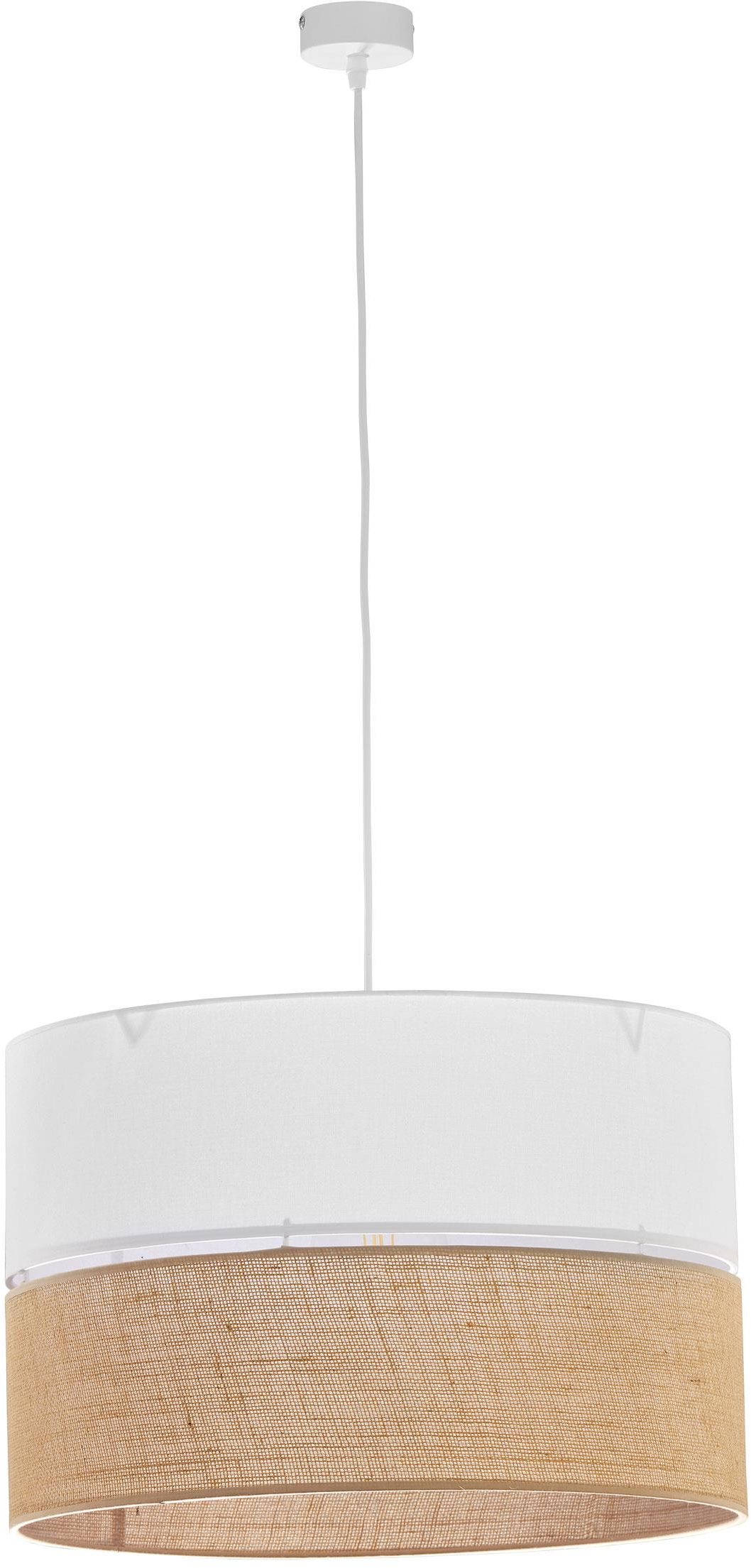 TK Lighting Linobianco lampada sospesa 3x15 W bianco-marrone 6573
