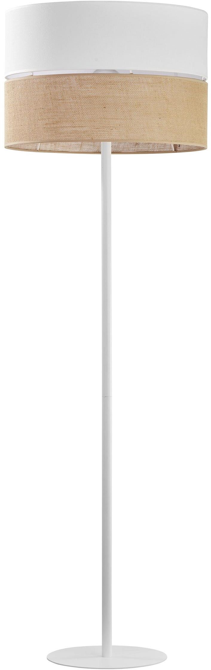 TK Lighting Linobianco lampada da terra 1x15 W bianco-marrone 5241