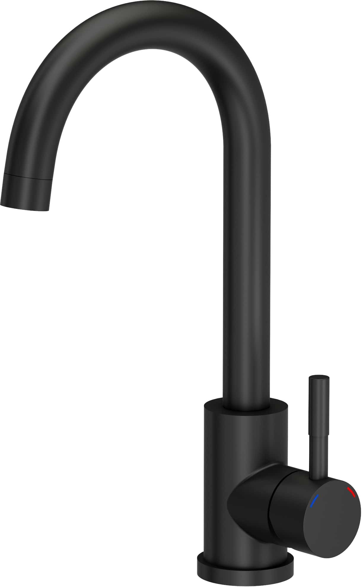 Quadron Kate rubinetto da cucina verticale nero 3623500_BLM