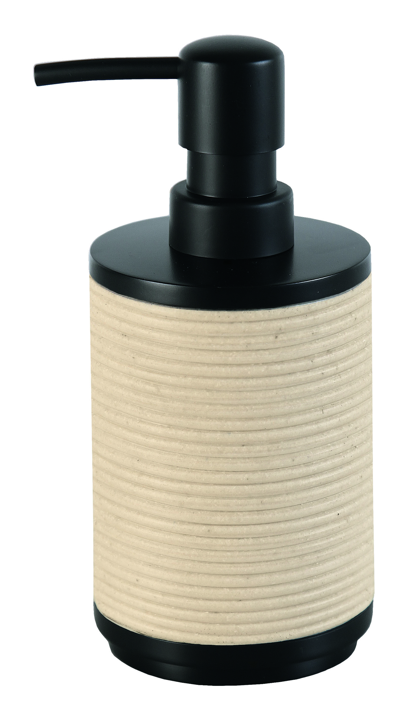Kleine Wolke Runa dispenser di sapone liquido 350 ml nero-beige 8087202854