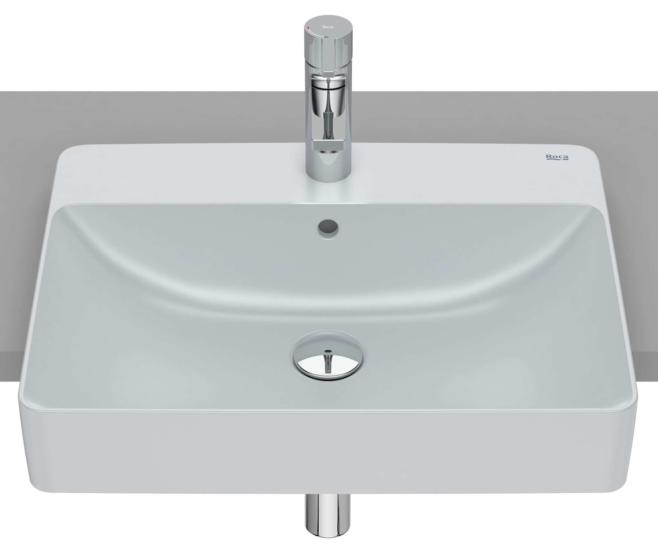 Roca Inspira lavabo 55x42 cm rettangolare da incasso A32753S630