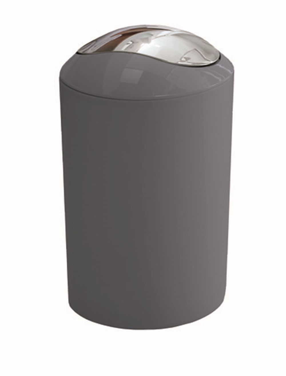 Kleine Wolke Glossy secchio della spazzatura 5 l cromo-grigio 5063901858