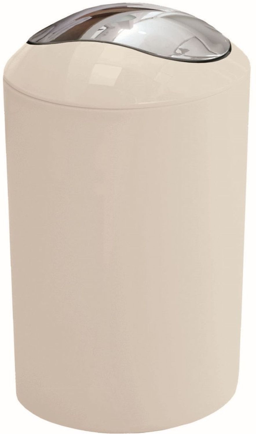 Kleine Wolke Glossy secchio della spazzatura 5 l cromo-beige 5063291858