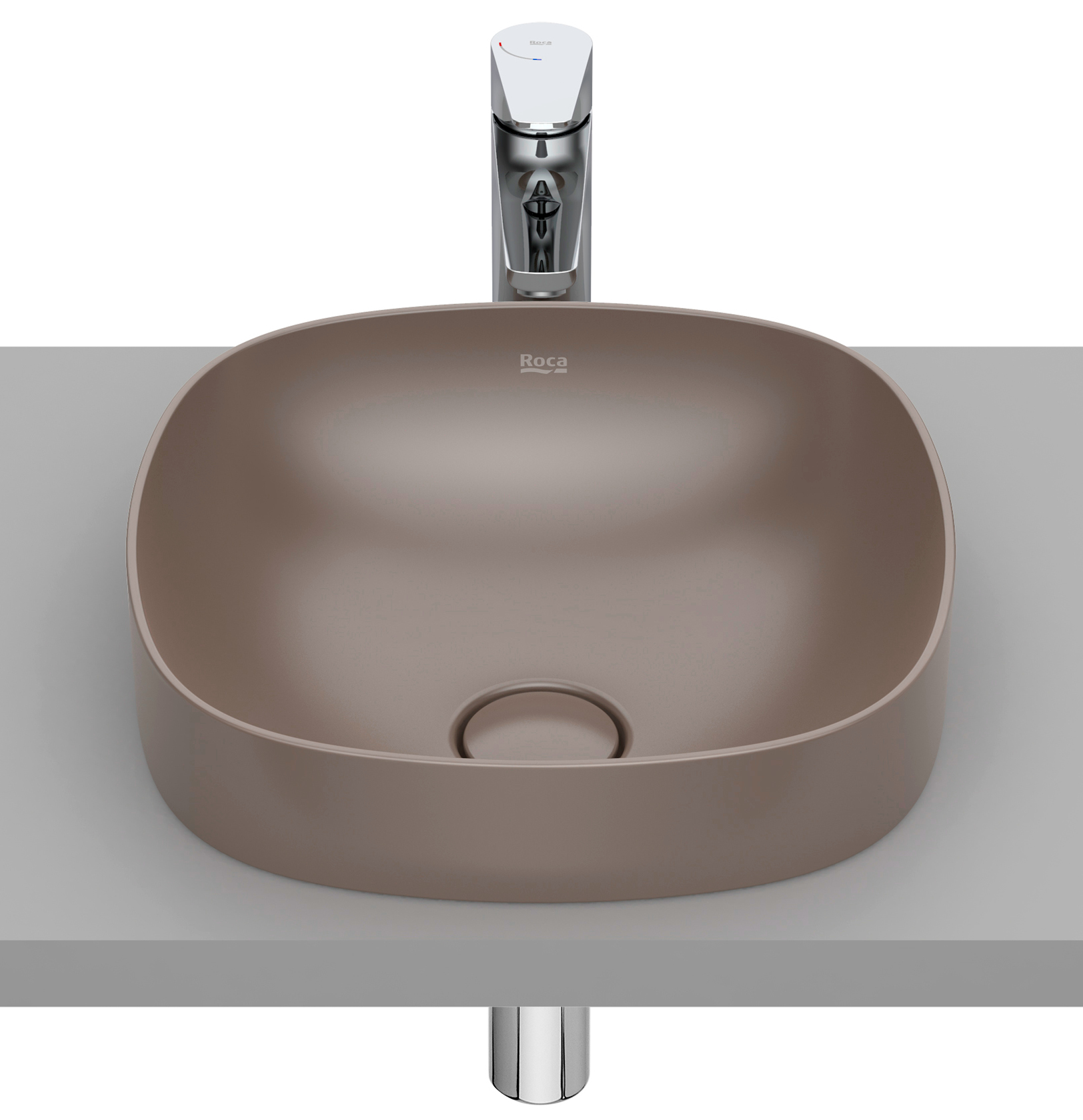 Roca Inspira lavabo 37x37 cm quadrata da incasso A32750R660