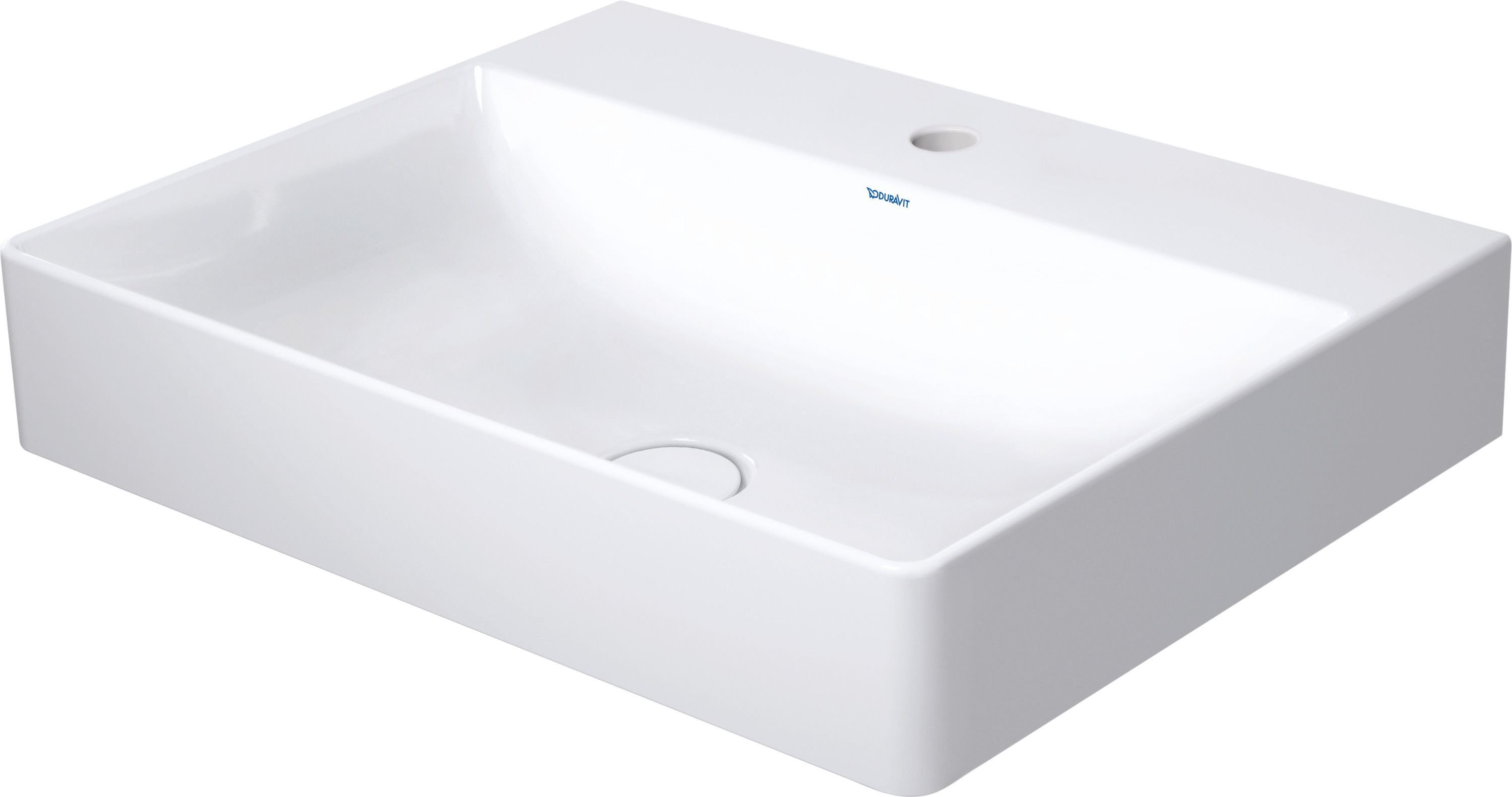 Duravit DuraSquare lavabo 60x47 cm rettangolare a parete-da mobile bianco 2353600079