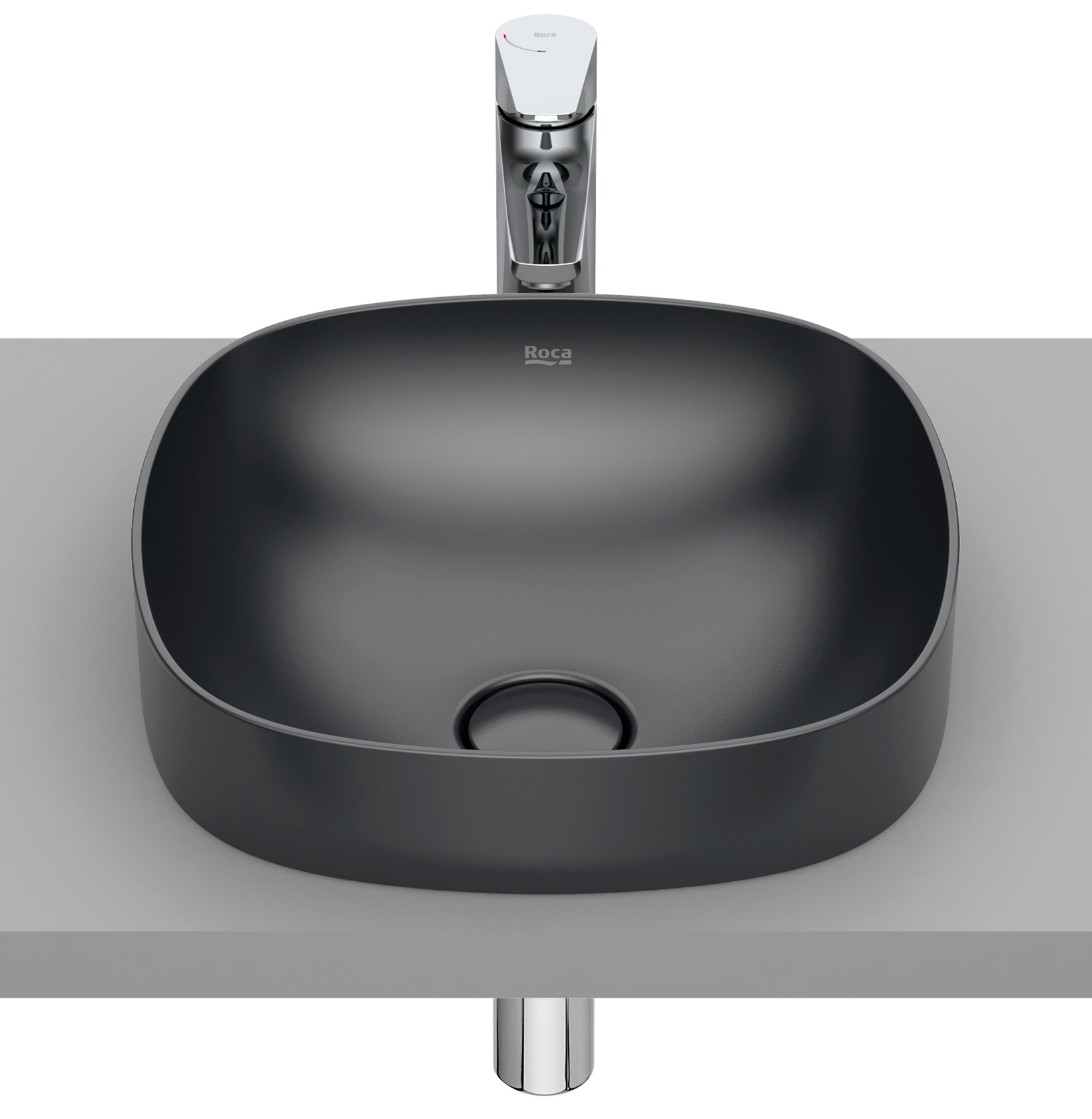 Roca Inspira lavabo 37x37 cm quadrata da incasso A32750R640