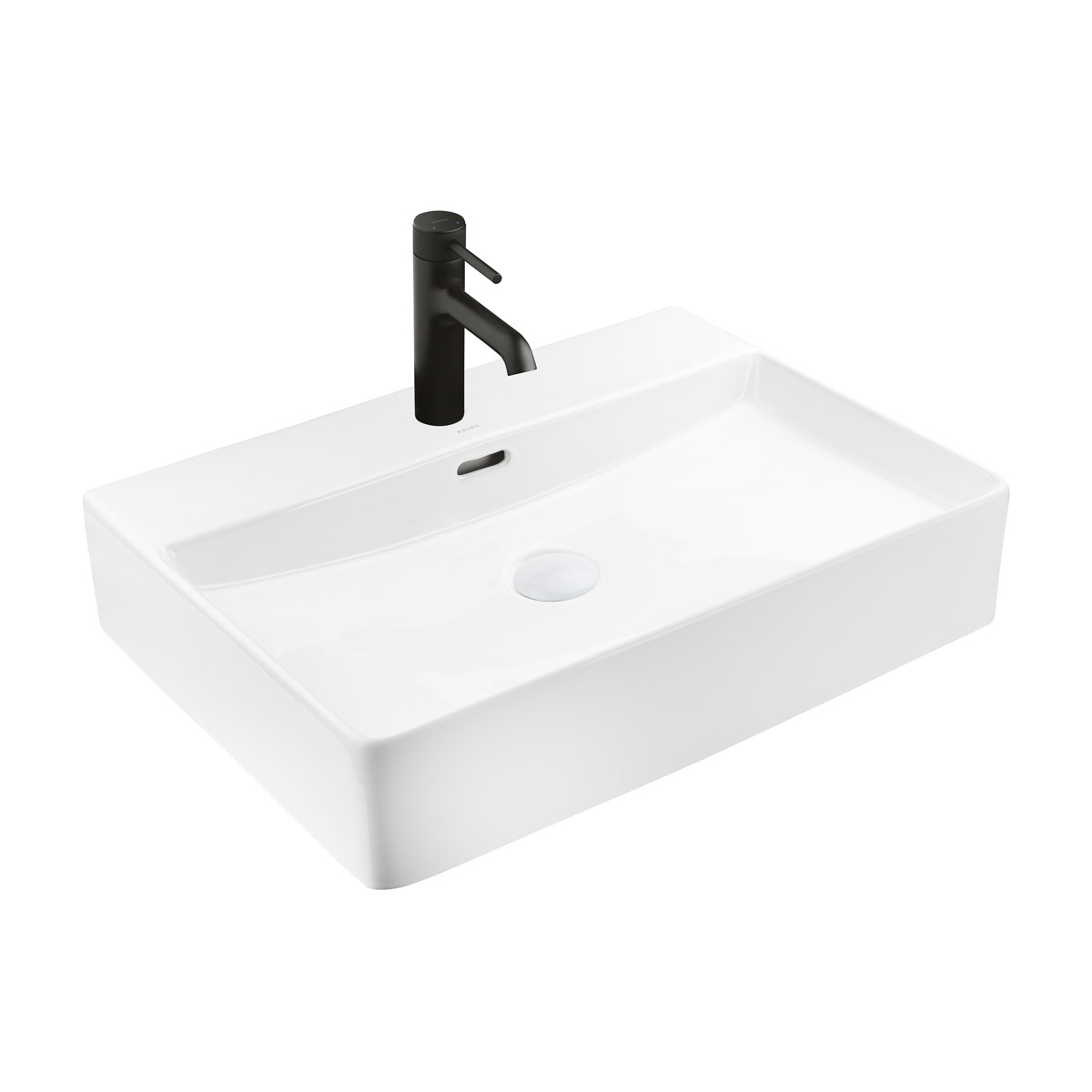 Ksuro 100 lavabo 59x43.5 cm rettangolare da appoggio bianco 21800000