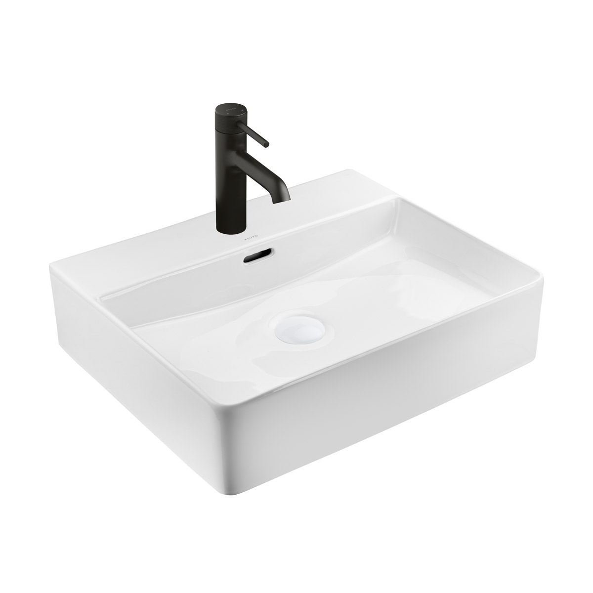 Ksuro 100 lavabo 50.5x43 cm rettangolare da appoggio bianco 21801000