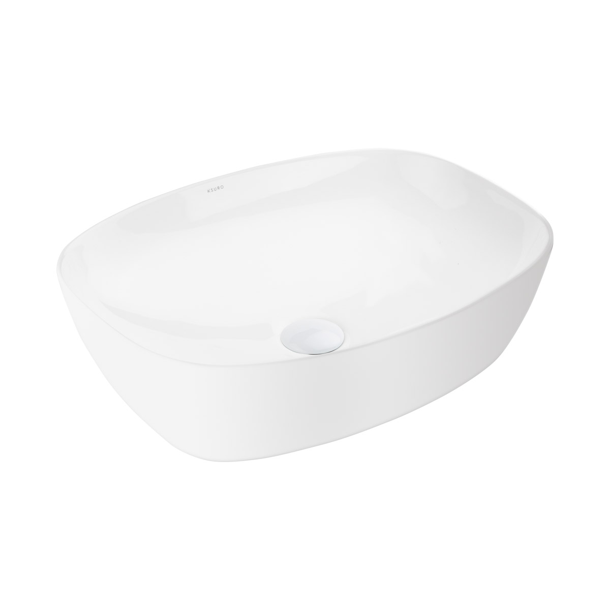 Ksuro 103 lavabo 49.5x38.5 cm rettangolare da appoggio bianco 20808000