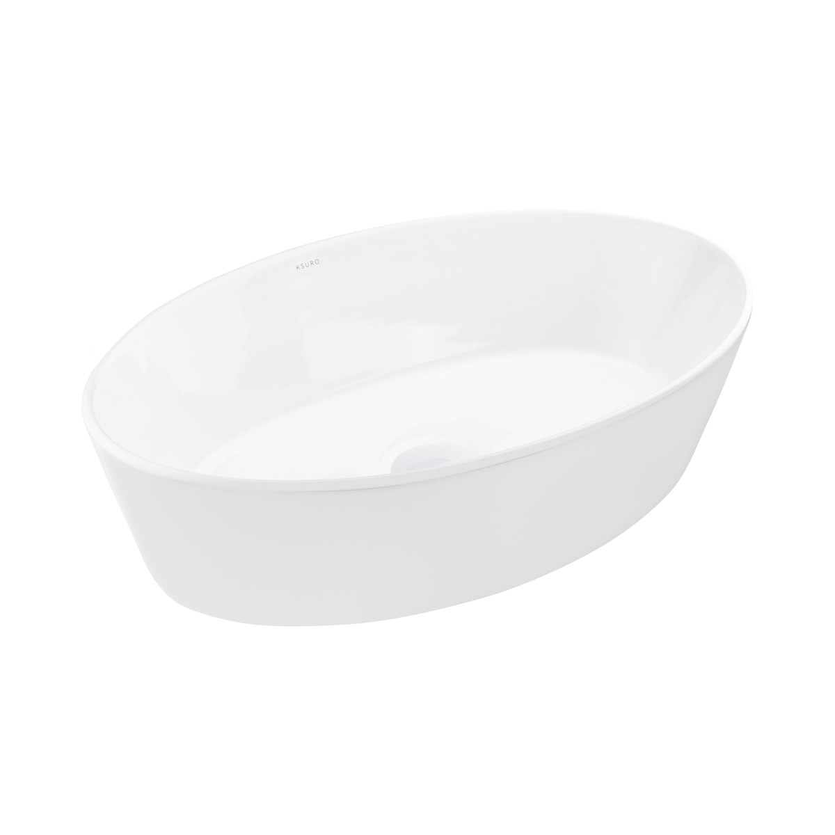Ksuro 104 lavabo 52x34.5 cm ovale da appoggio bianco 20810000