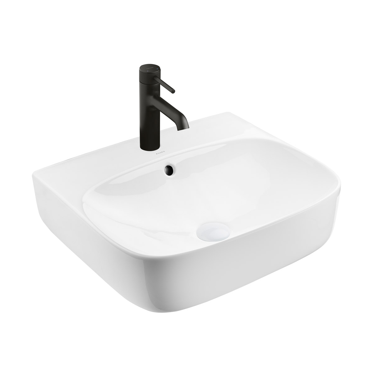 Ksuro 107 lavabo 50x44.5 cm rettangolare da appoggio bianco 21802000