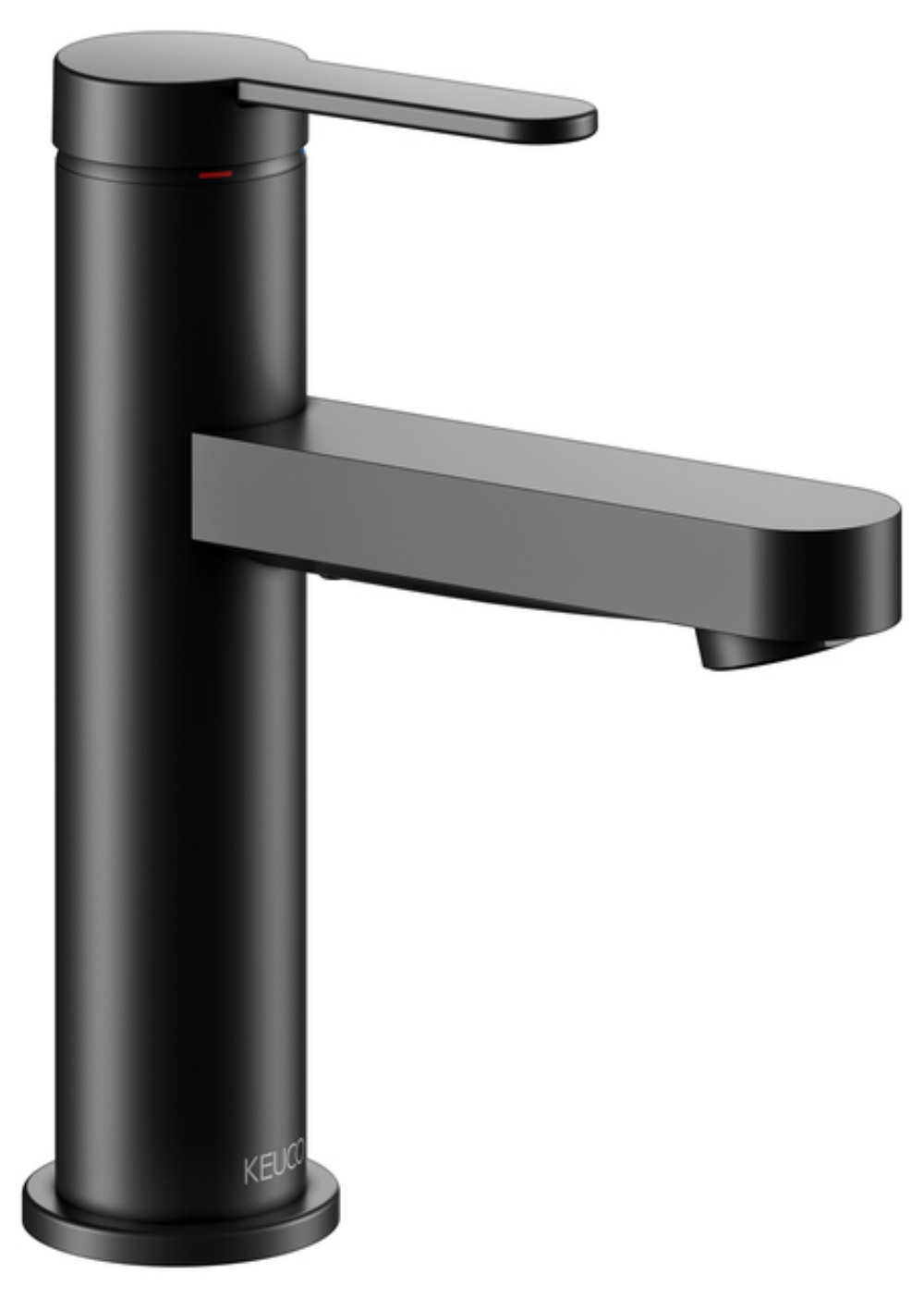 Keuco IXMO Flat rubinetto per lavabo verticale nero 59502373100