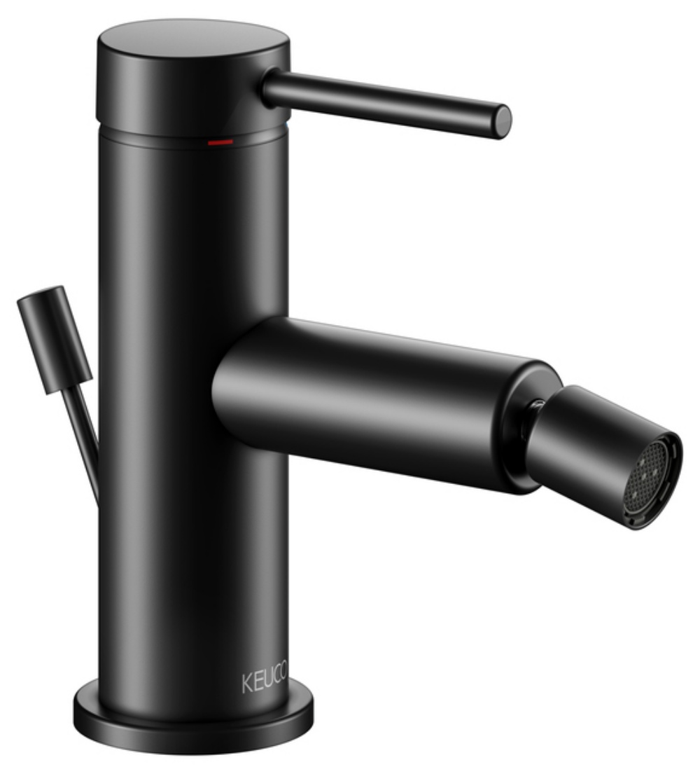 Keuco IXMO Soft rubinetto per bidet verticale nero 59509372000