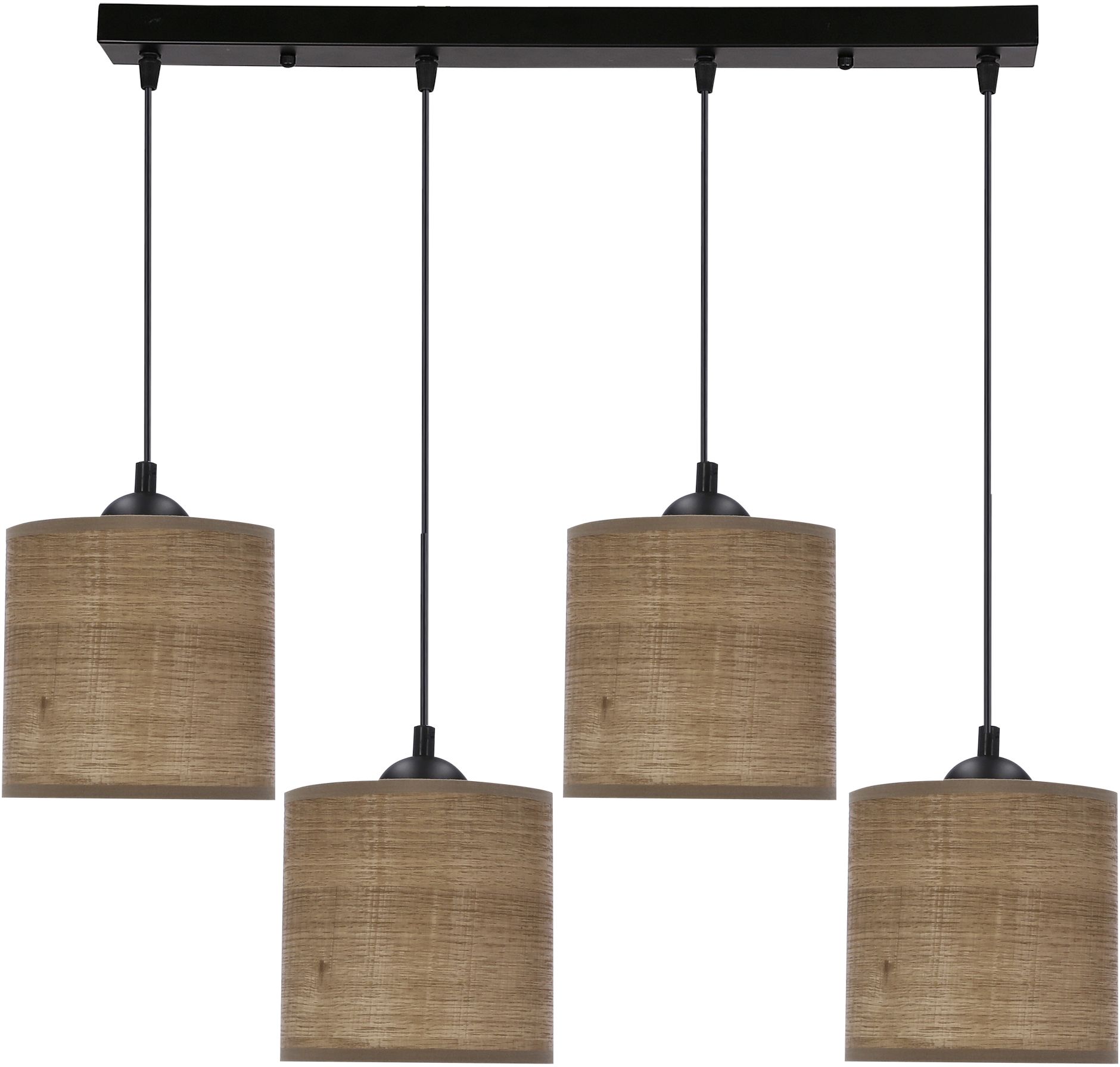 Candellux Legno lampada sospesa 4x40 W nero-beige 34-18366