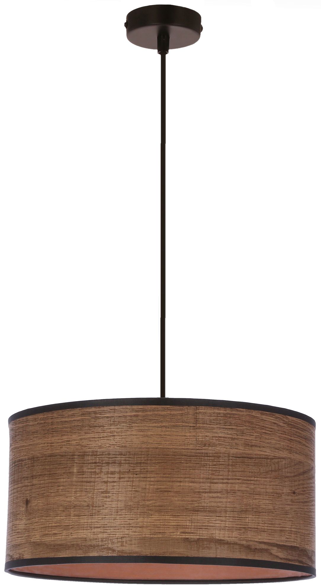 Candellux Legno lampada sospesa 1x40 W nero-legno-marrone 31-18403
