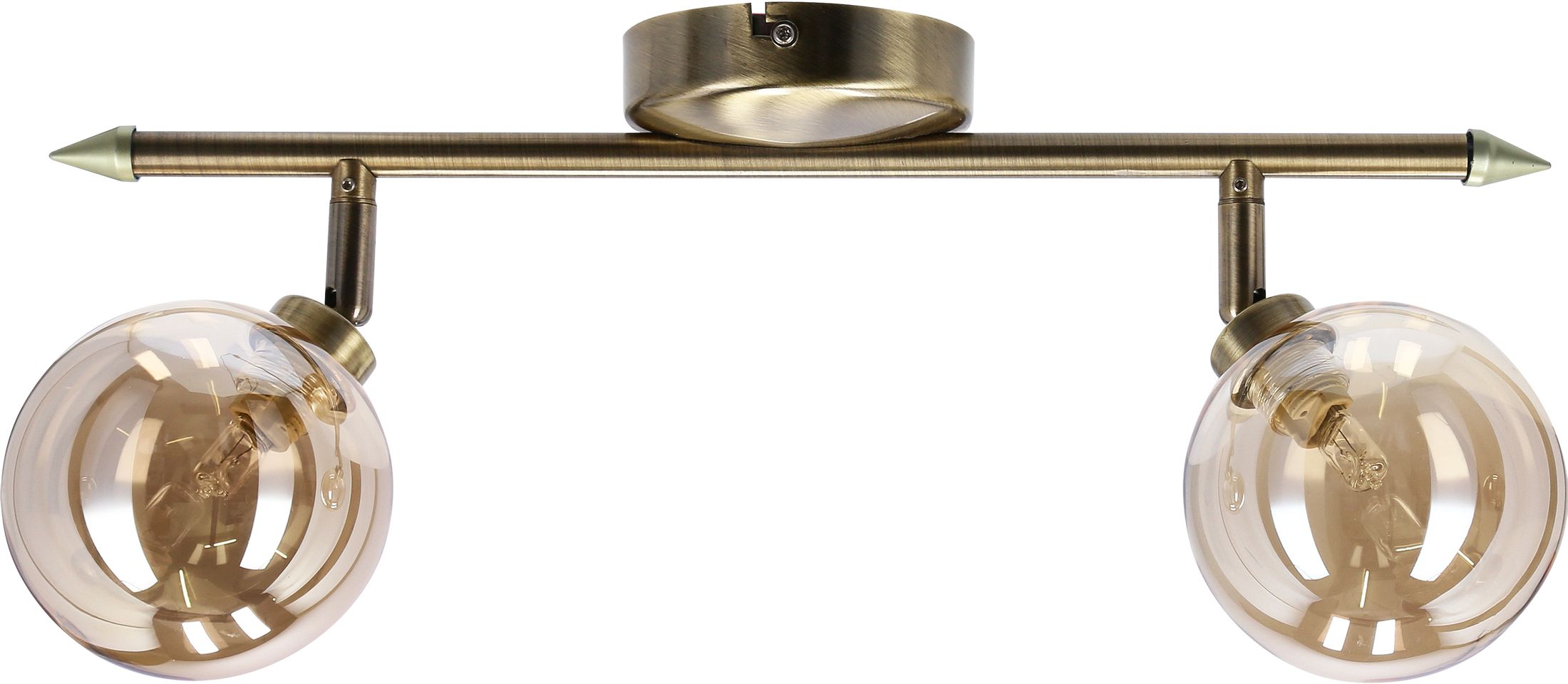 Candellux Rodia lampada da soffitto 2x40 W verderame-ambra 92-16539