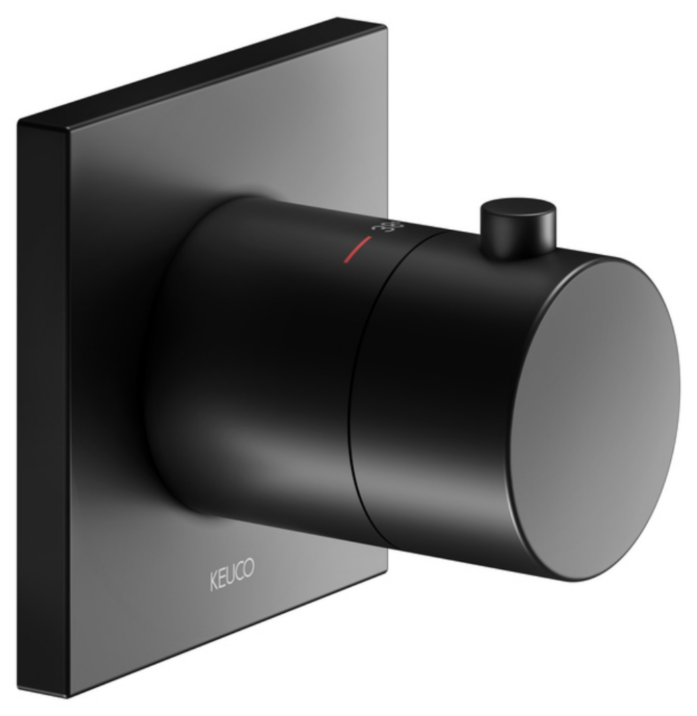 Keuco IXMO rubinetto per doccia da incasso con termostato nero 59553370002