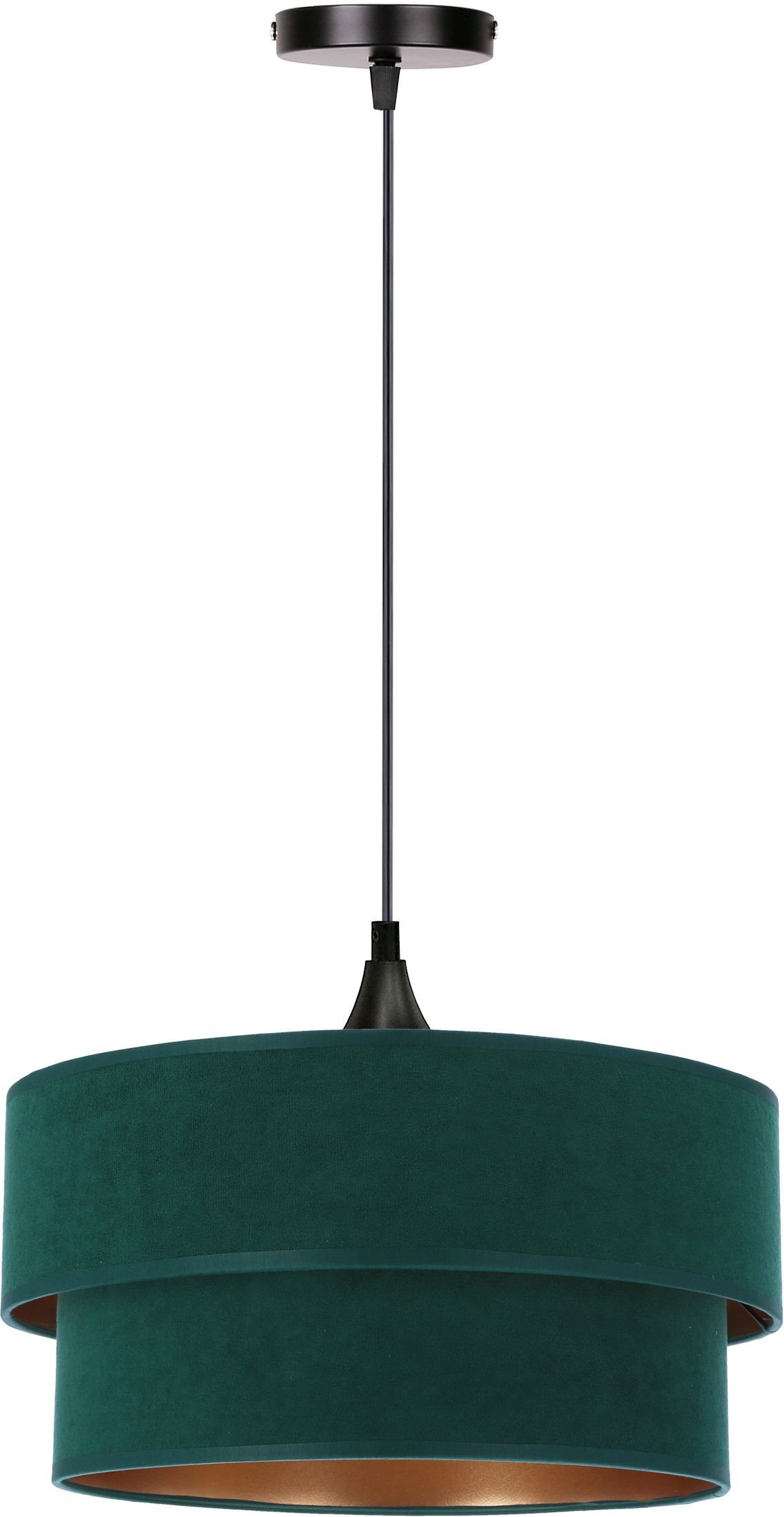 Candellux Scopello lampada sospesa 1x60 W nero-verde-oro 31-19684