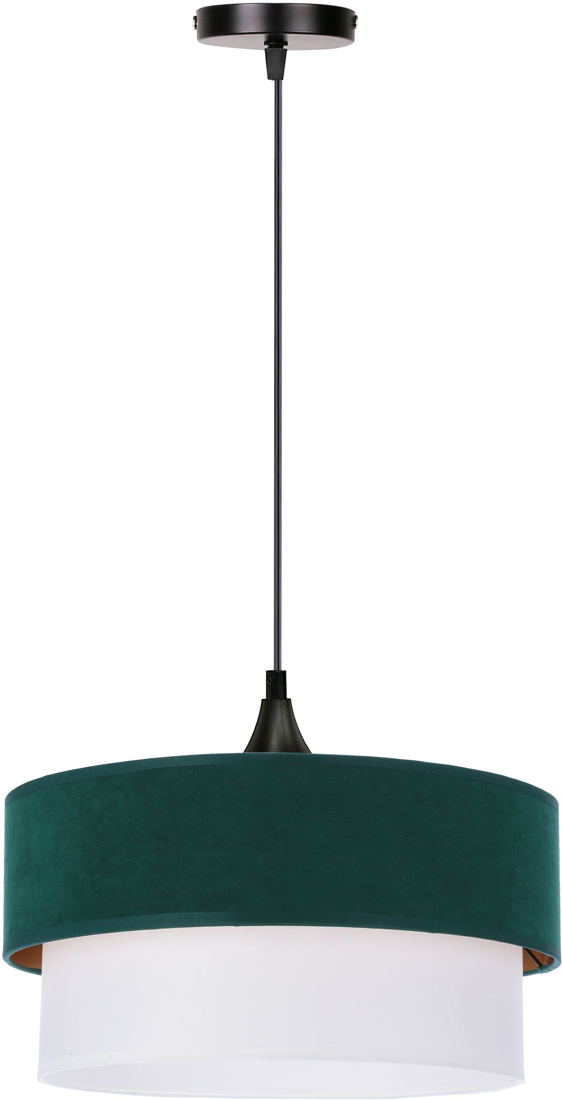Candellux Sinagra lampada sospesa 1x60 W bianco-verde-oro 31-19691