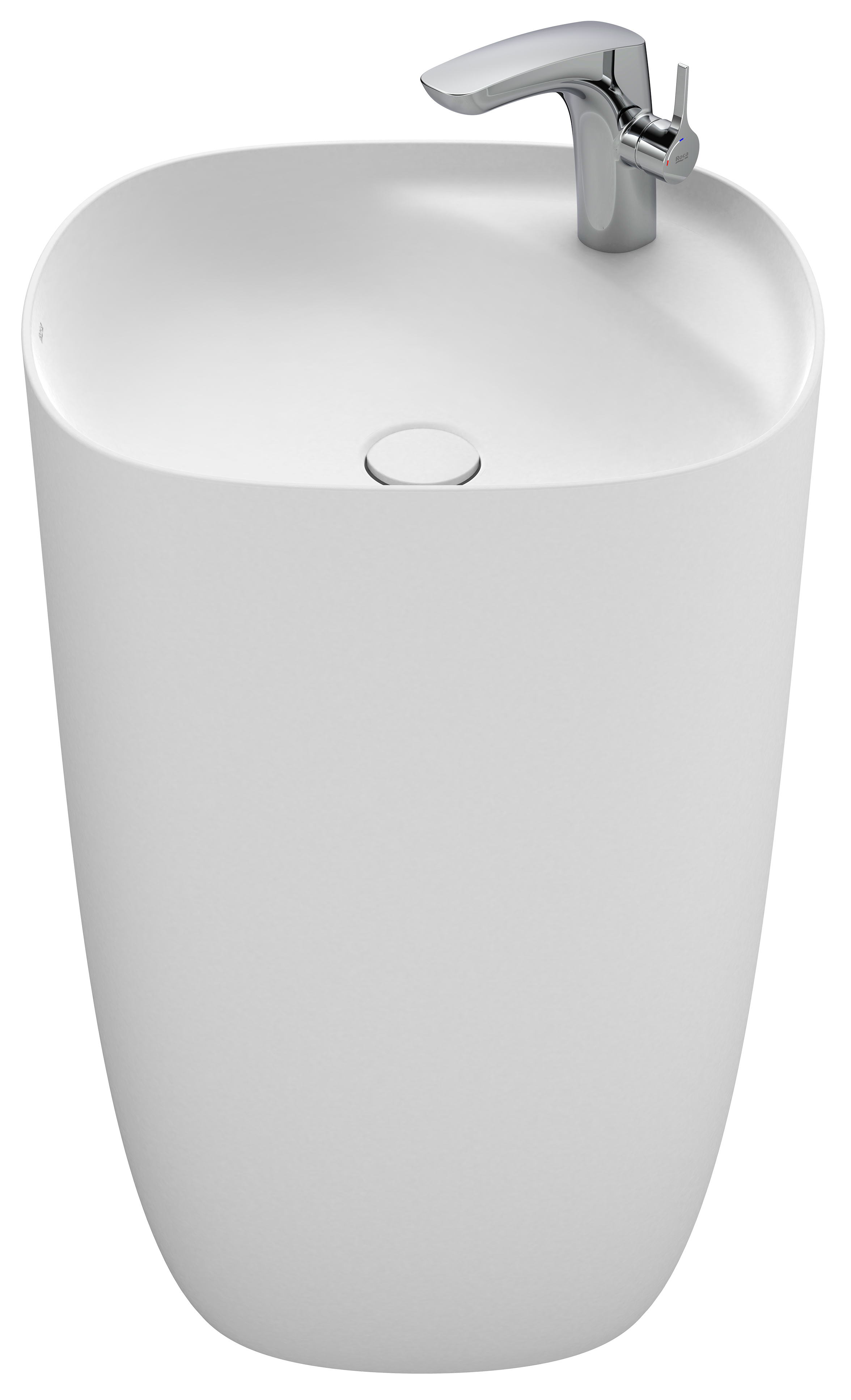 Roca Beyond lavabo 50x45 cm rotonda freestanding bianco A3270B0620