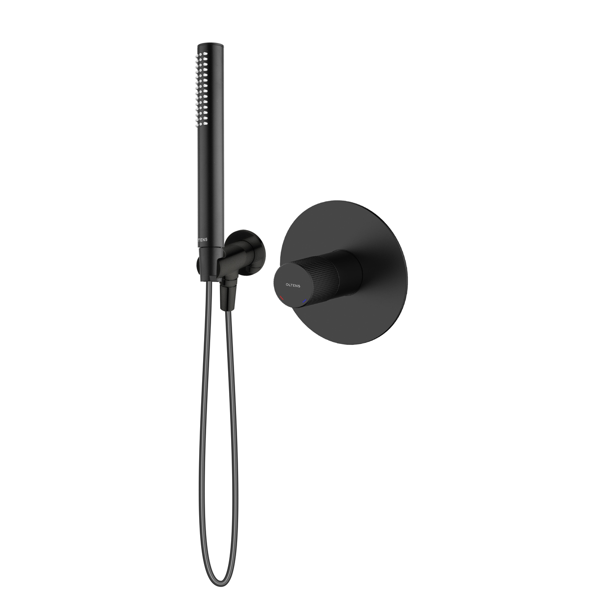 Set rubinetto per doccia Oltens Hamnes 33105300, prese d'acqua con supporto doccetta Oltens Hvita 39304300, 37102300, 37200300