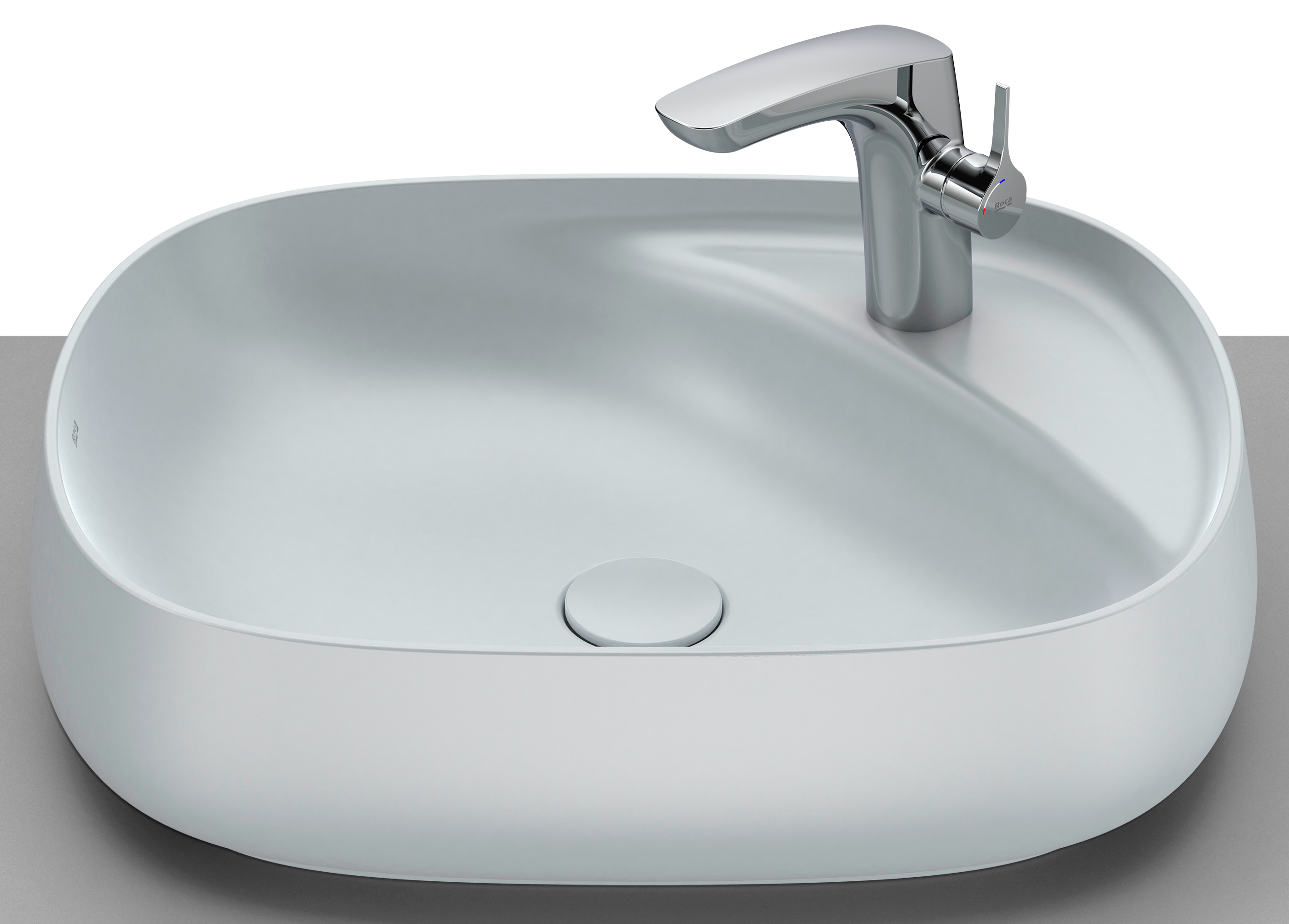 Roca Beyond lavabo 58.5x45.5 cm ovale da appoggio A3270B8630
