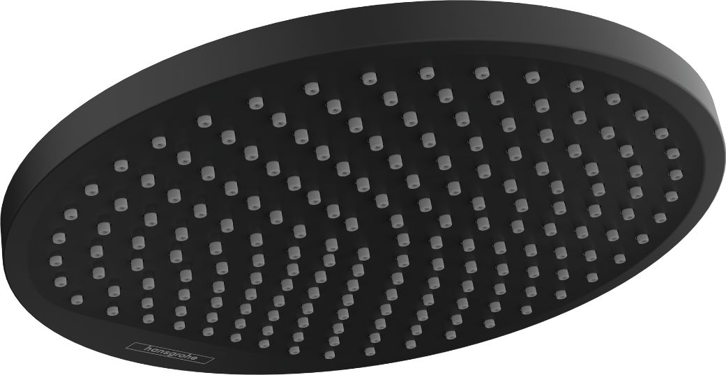 Hansgrohe Crometta soffione doccia 24x24 cm rotonda nero 26724670
