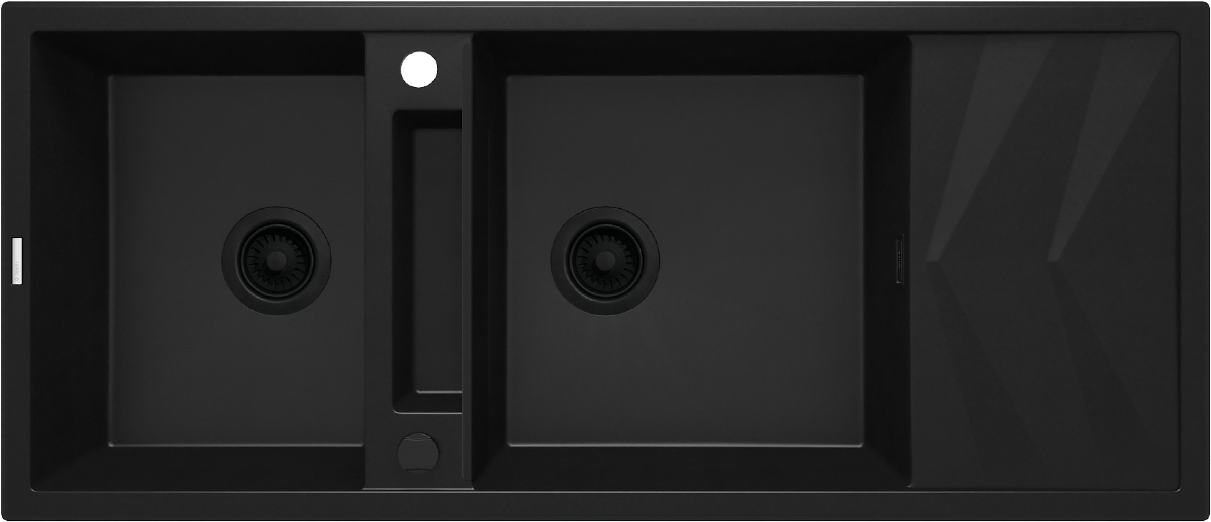 Deante Magnetic lavello in granito 116x50 cm nero ZRM_N213